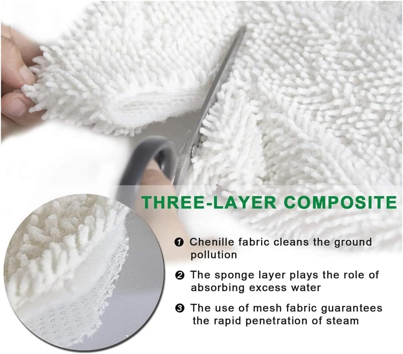 4pcs Mop Pads Replacement, Compatible with Shark Steam Pocket Mop S3500 S2901 S2902 S3455K S3501 S3550 S3601 S3801 Microfiber Cloth Head Covers
