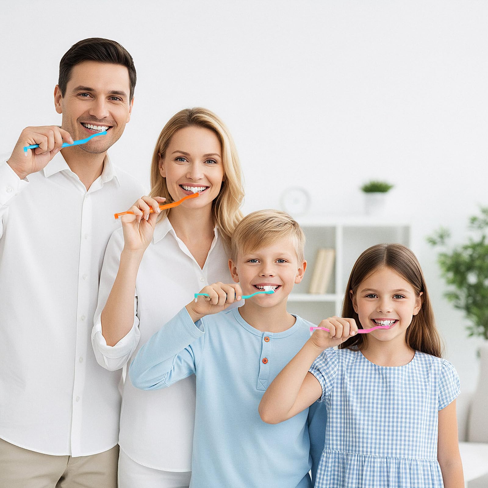 6 sztuk szczoteczek do zębów tuftt, miękka szczoteczka do zębów, dwustronna, mała szczoteczka do zębów, do czyszczenia aparatów ortodontycznych i szczegółów, usuwania płytki nazębnej i kamienia
