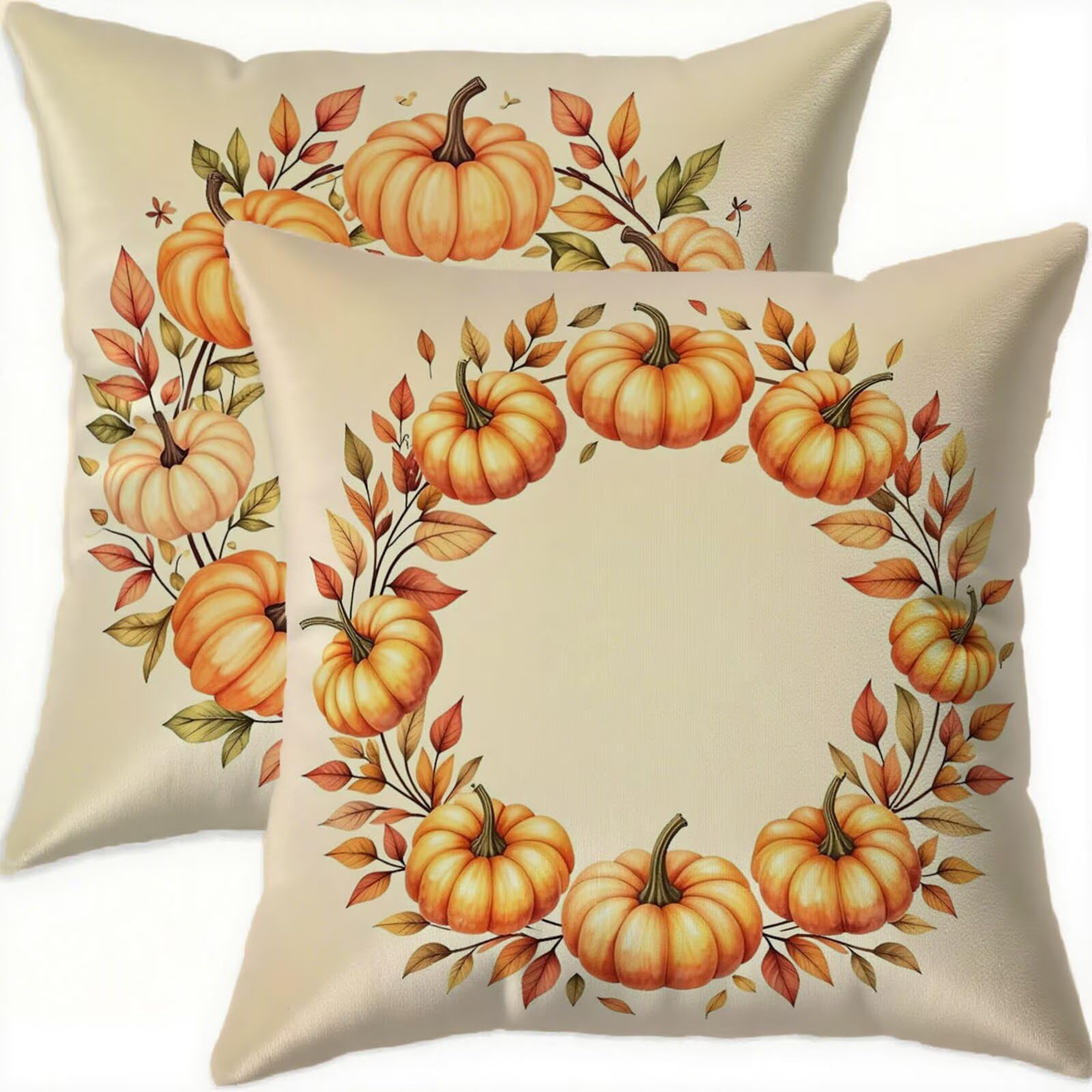 Housse coussin 70x70cm lot de 2 taies d'oreillers imperméables patio