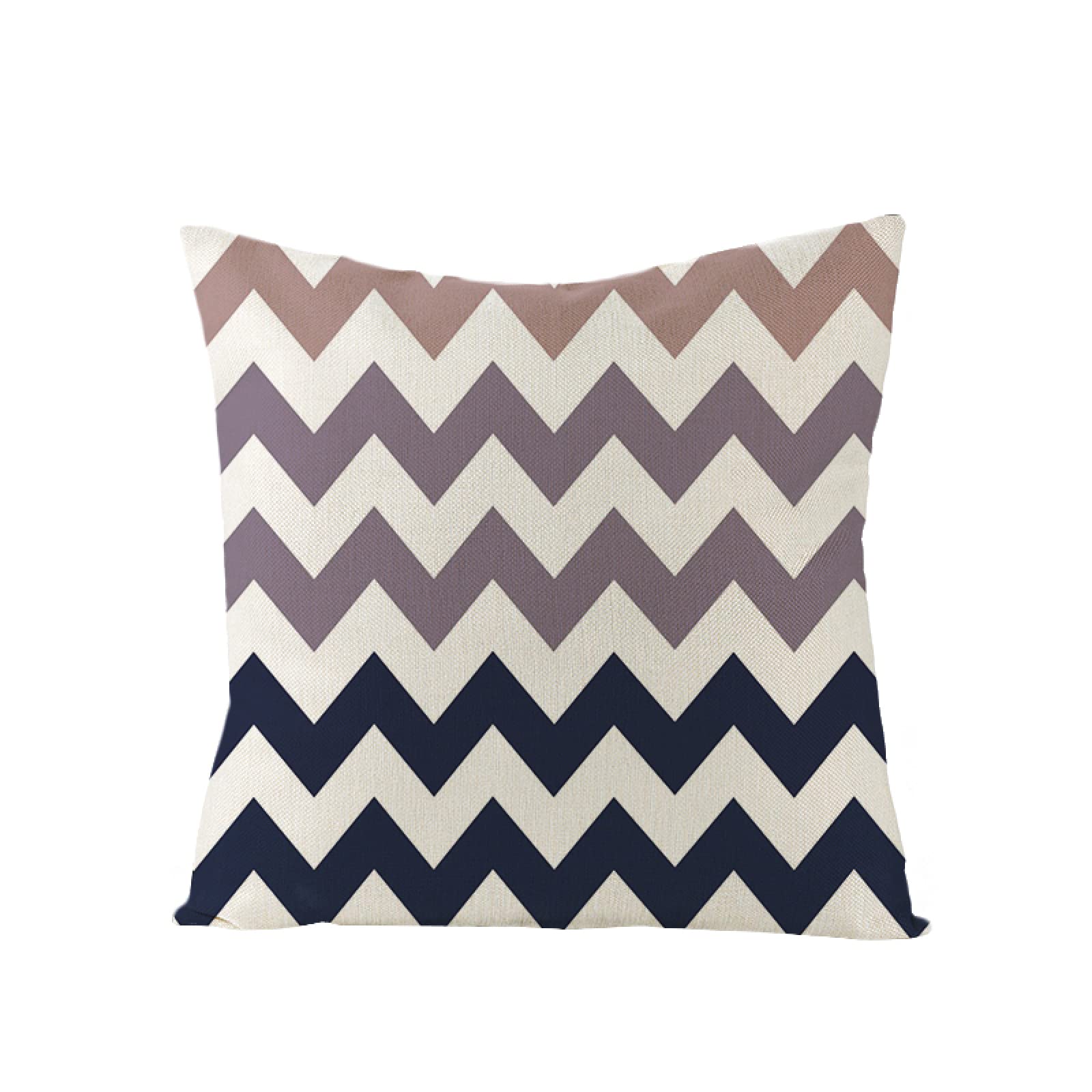Sofa Fundas Cojines 60x60 Pack de 4 Cuadrado,Funda de Almohada Lino con Cremallera Invisible,Funda de Cojín Decoración para Hogar Sala Cama Jardín Silla Coche-geometría