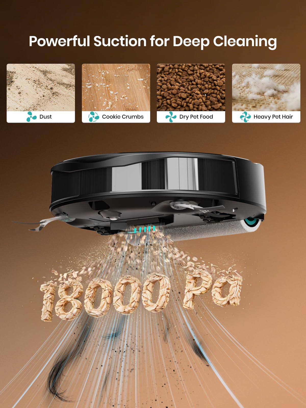 Amazon.com - Lefant Robot Vacuum and Mop, 18000Pa Strong Suction