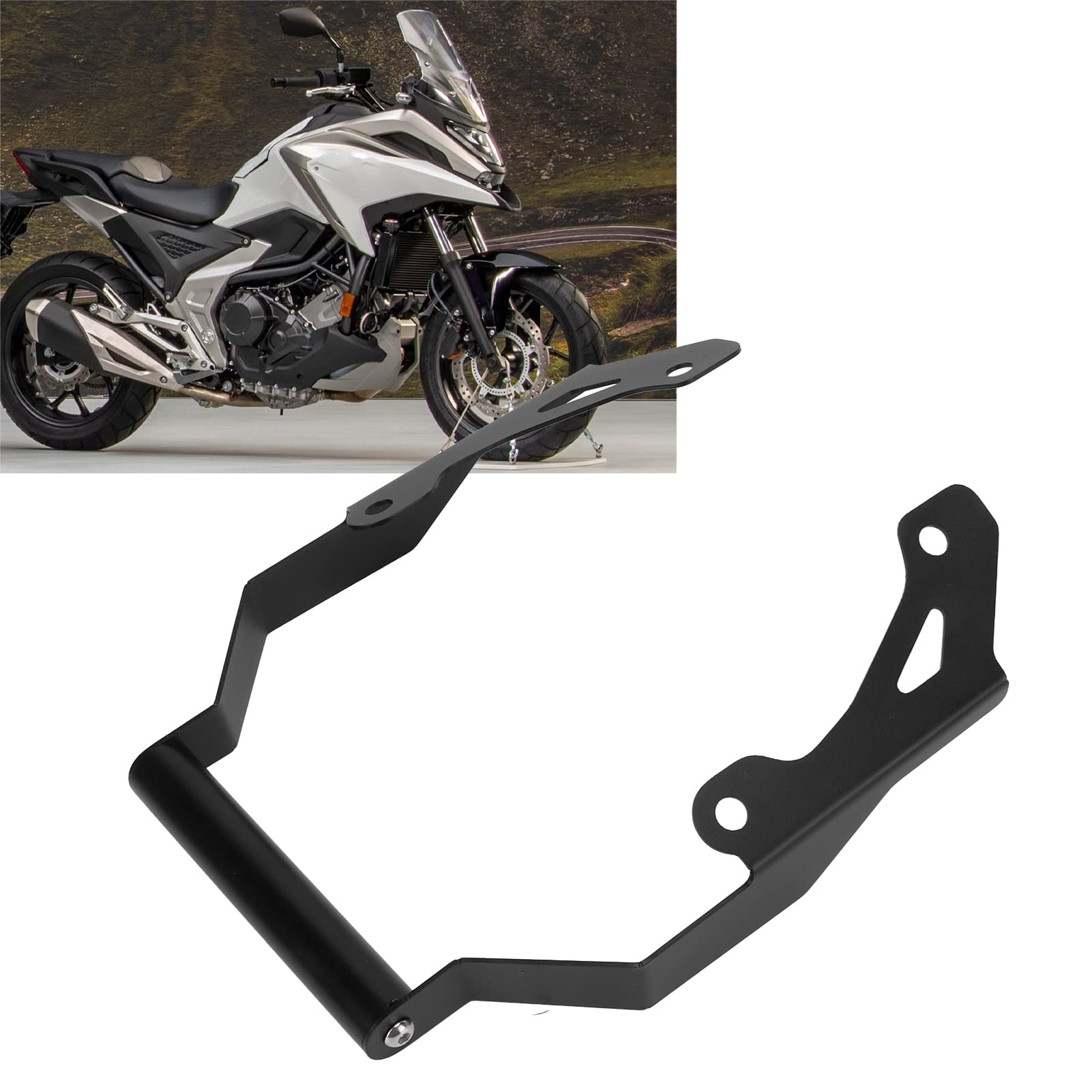 Uchwyt Nawigacyjny Motocykla, Uchwyt Nawigacyjny Motocykla Wymiana Uchwytu Telefonu ze Stopu Aluminium dla NC750X NC750 XAM NC750X DCT 2021 +