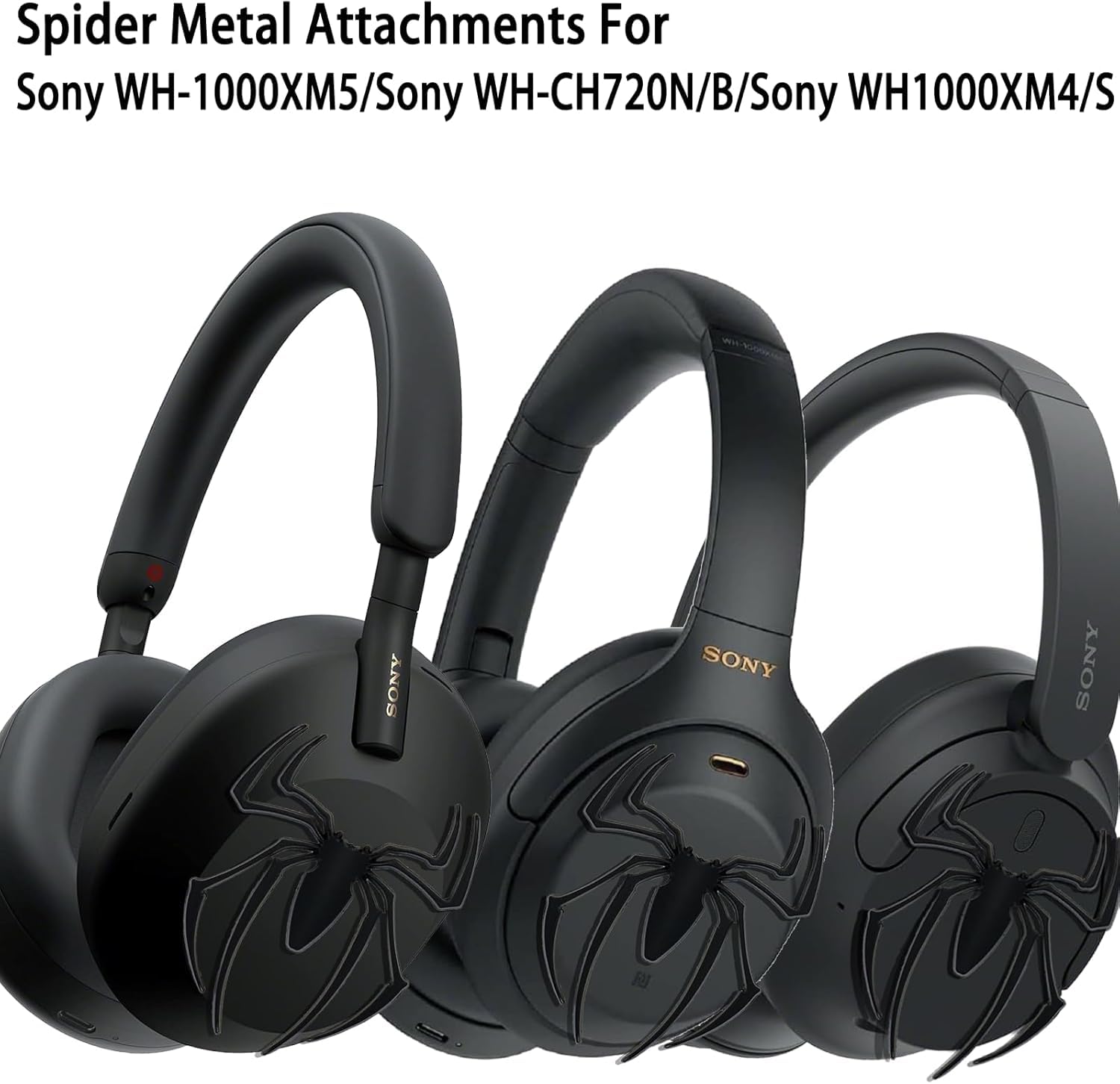 Amazon.com: MORWLAT Spider Metal Attachments for Sony WH-1000XM5