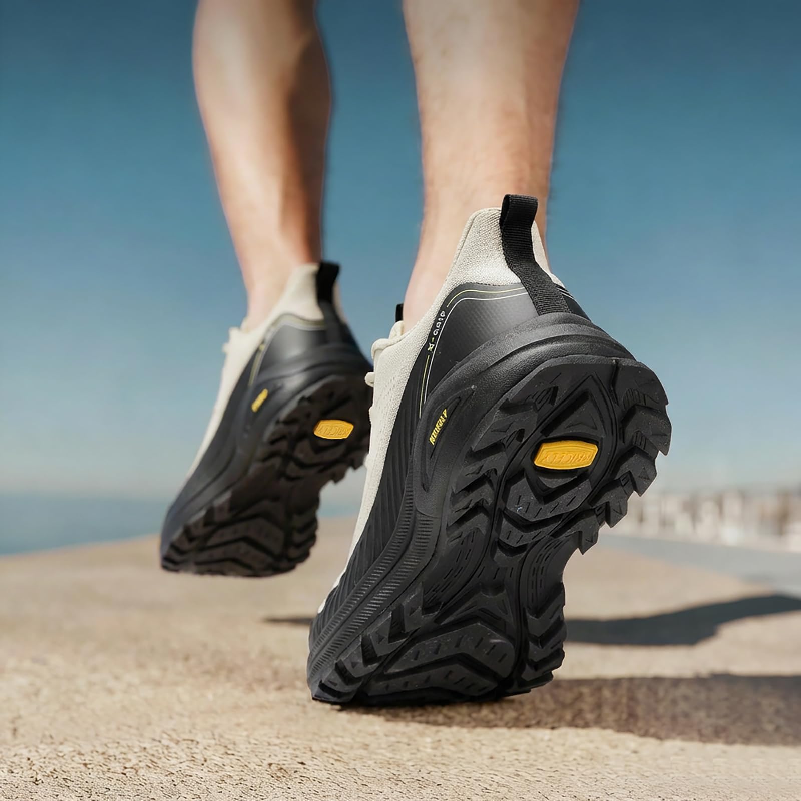 Kricely Zapatillas de Trail Running Hombre Zapatillas de Trekking Zapatos de Senderismo Ligero Antideslizantes AL Aire Libre Deporte Tenis Sneakers