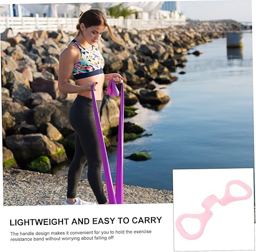 Miniatura 8 de BESPORTBLE Banda de tensión Bandas de resistencia con asas Bandas Elasticas Fitness De Resistencia Banded Squats Pilates Cables de Resistencia