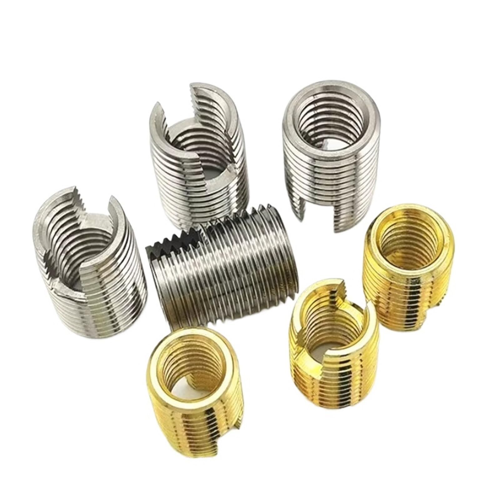 Tuleje redukcyjne, Wkładka gwintowana samogwintująca ze stali nierdzewnej typu 302 M2 do M16, srebrna, opakowanie 20 szt(Galvanized,M14xM28x24mm)