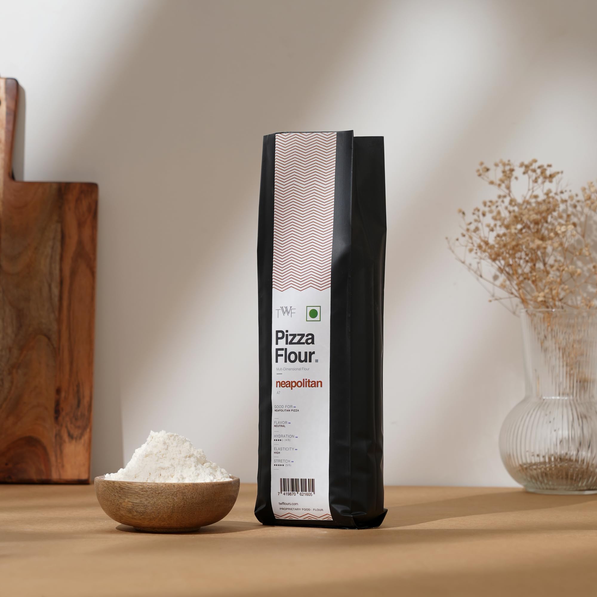 TWF Pizza Flour (Flour 00 alternative)- Neapolitan Pizza Flour | 1 kg | For Delicious Pizza, Unbleached - Image 3 thumbnail