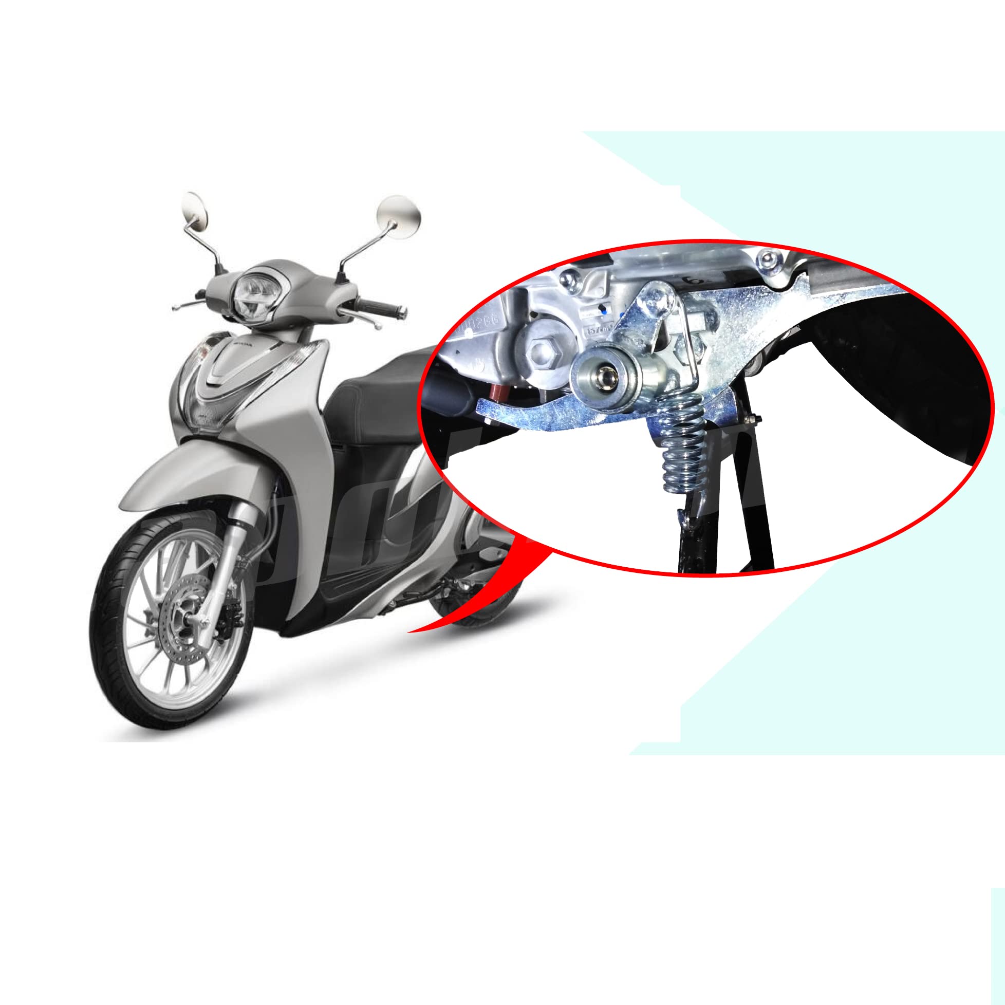 H11 - ANTIFURTO MECCANICO per Scooter HONDA SH 125 MODE dal 2021