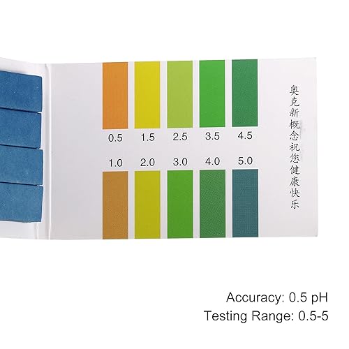 Miniatura 4 de PATIKIL Tiras de prueba de pH 0.5-5, paquete de 4 unidades de 320 papeles indicadores probador de litmus para agua, alimentos, suelo, pruebas de