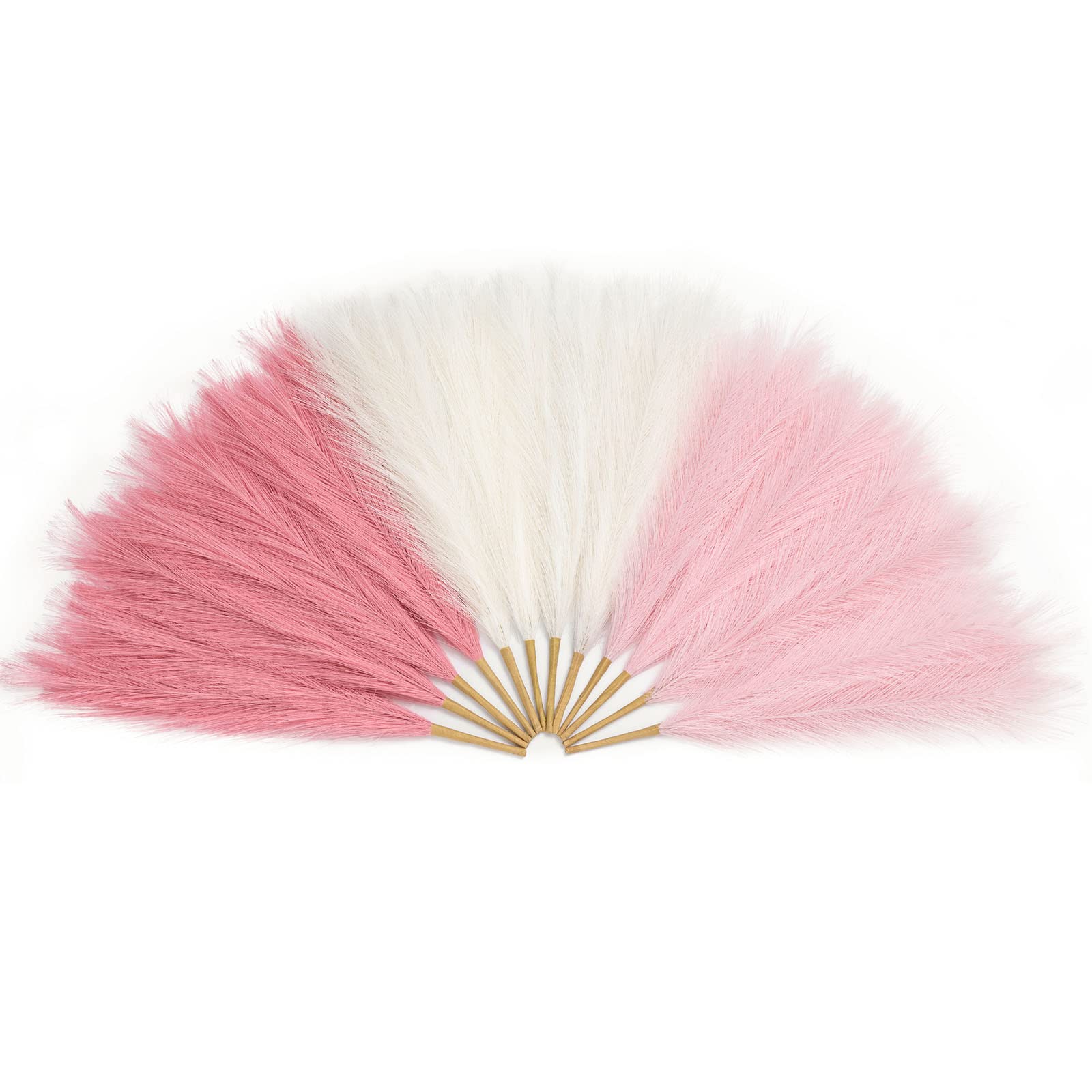 Herbes de la pampa 45 cm bouquet de fleurs séchées rose poudré