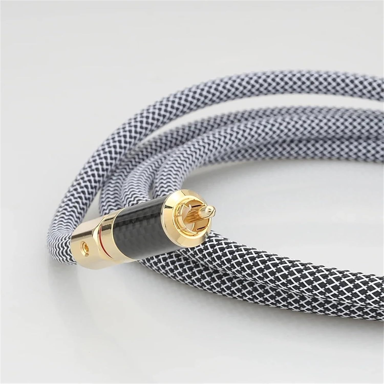 VD601+XW62 Digital Coaxial Audio Cable Silver Plated HiFi RCAA Cable for Audio Transmission(0.5m)