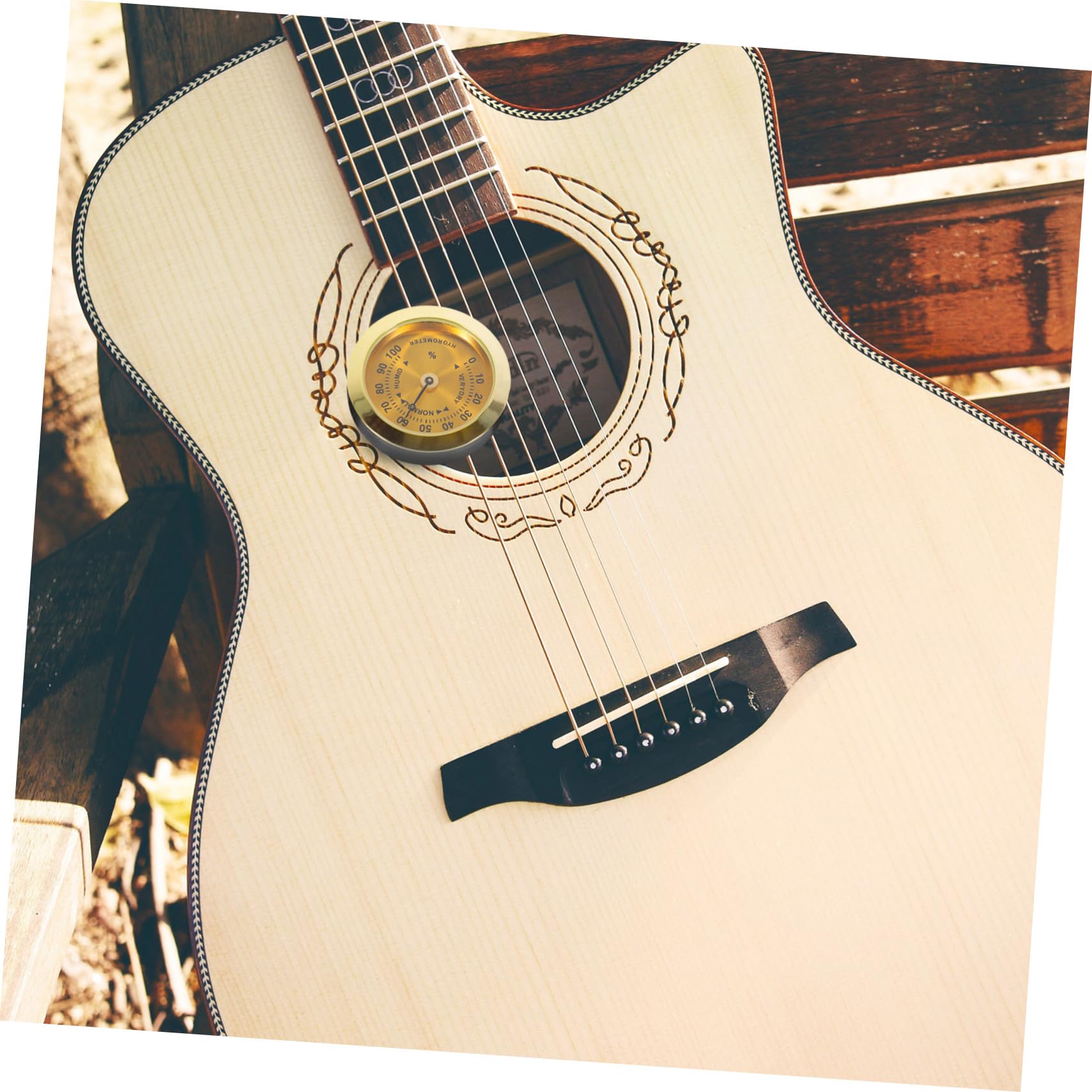 Toyvian 2 piezas Humidificador para Guitarra Acústica con Sistema Automático de Control de Humedad Esponja Gruesa y Diseño sin Contacto para Evitar Grietas y Arrugas Cuidado para