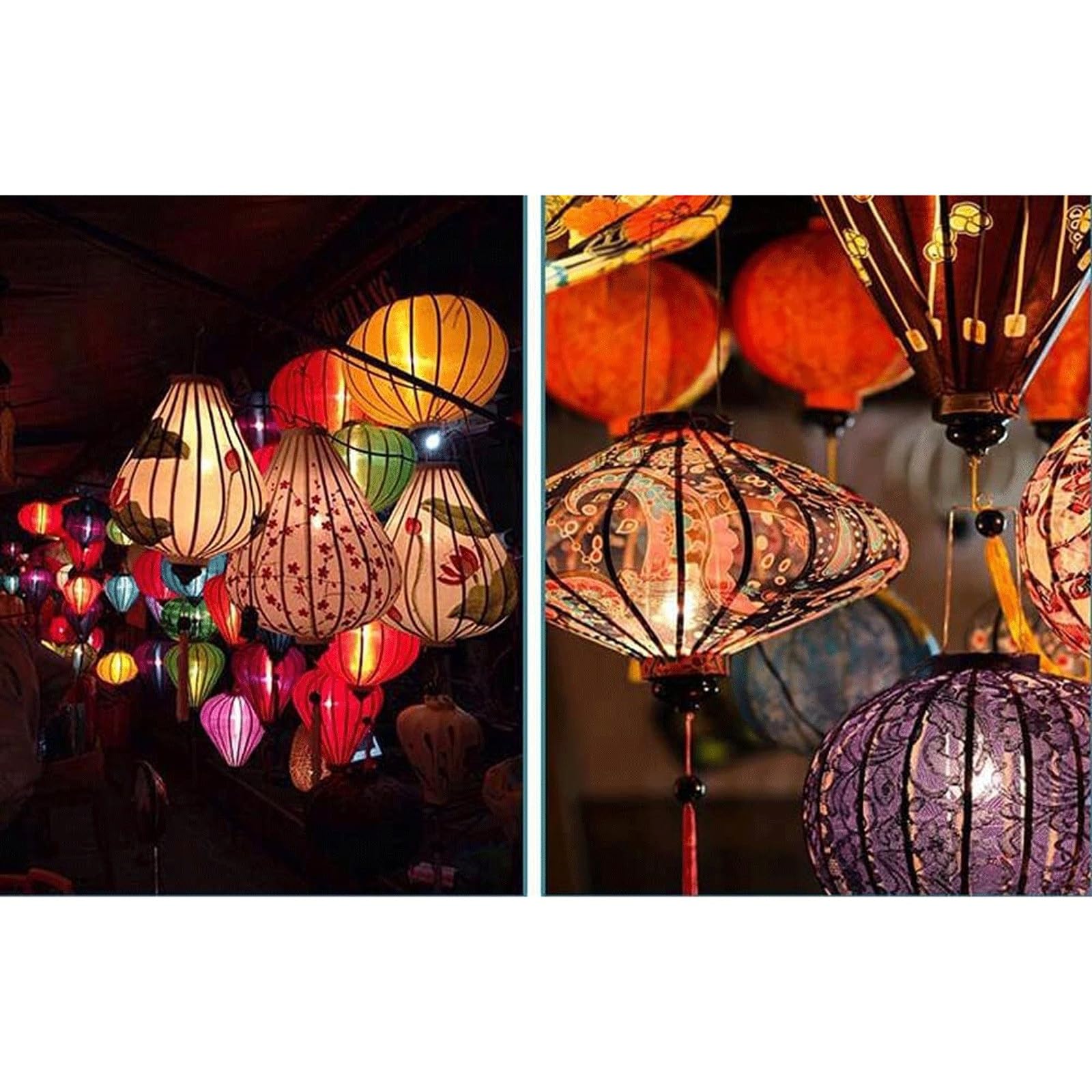 Lanterna appesa floreale rotonda lanterna di seta cinese da 12/14 pollici | Lanterne giapponesi vietnamite Lanterna for decorazioni for interni ed esterni(14inch)