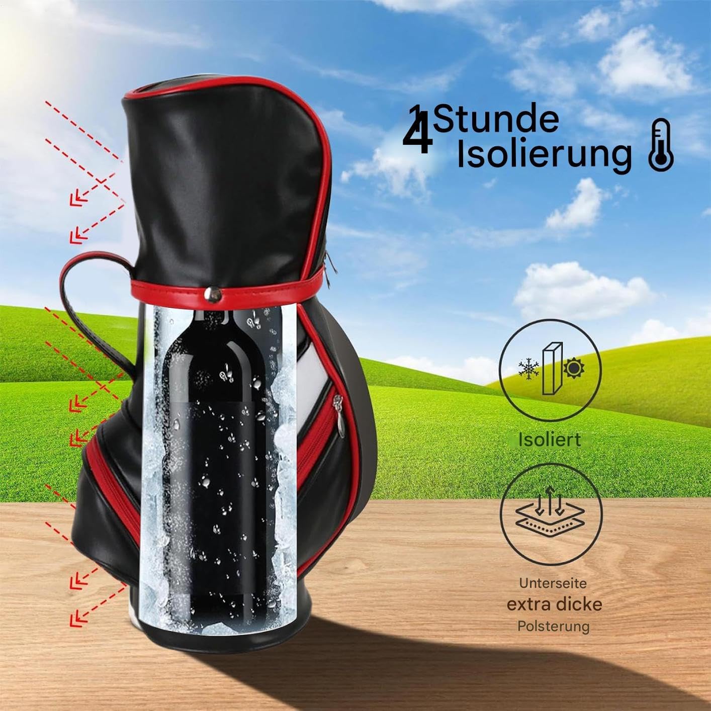 Sac Isotherme pour Bouteilles De Vin Porte-Bouteilles Isotherme