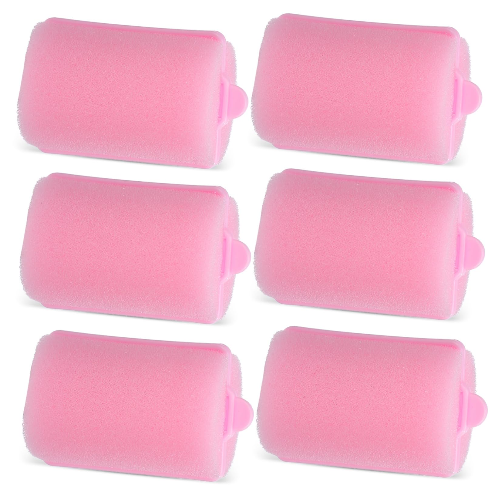 AUTSUPPL Overnight Hair Curling Tools 6-piece Sponge Rollers Soft and Hair-friendly for Natural Curls