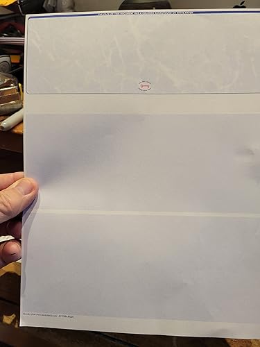 Miniatura 2 de 2000 Comprobación láser en blanco Stock - Mármol azul - Arriba. ¡Pedir cheques!