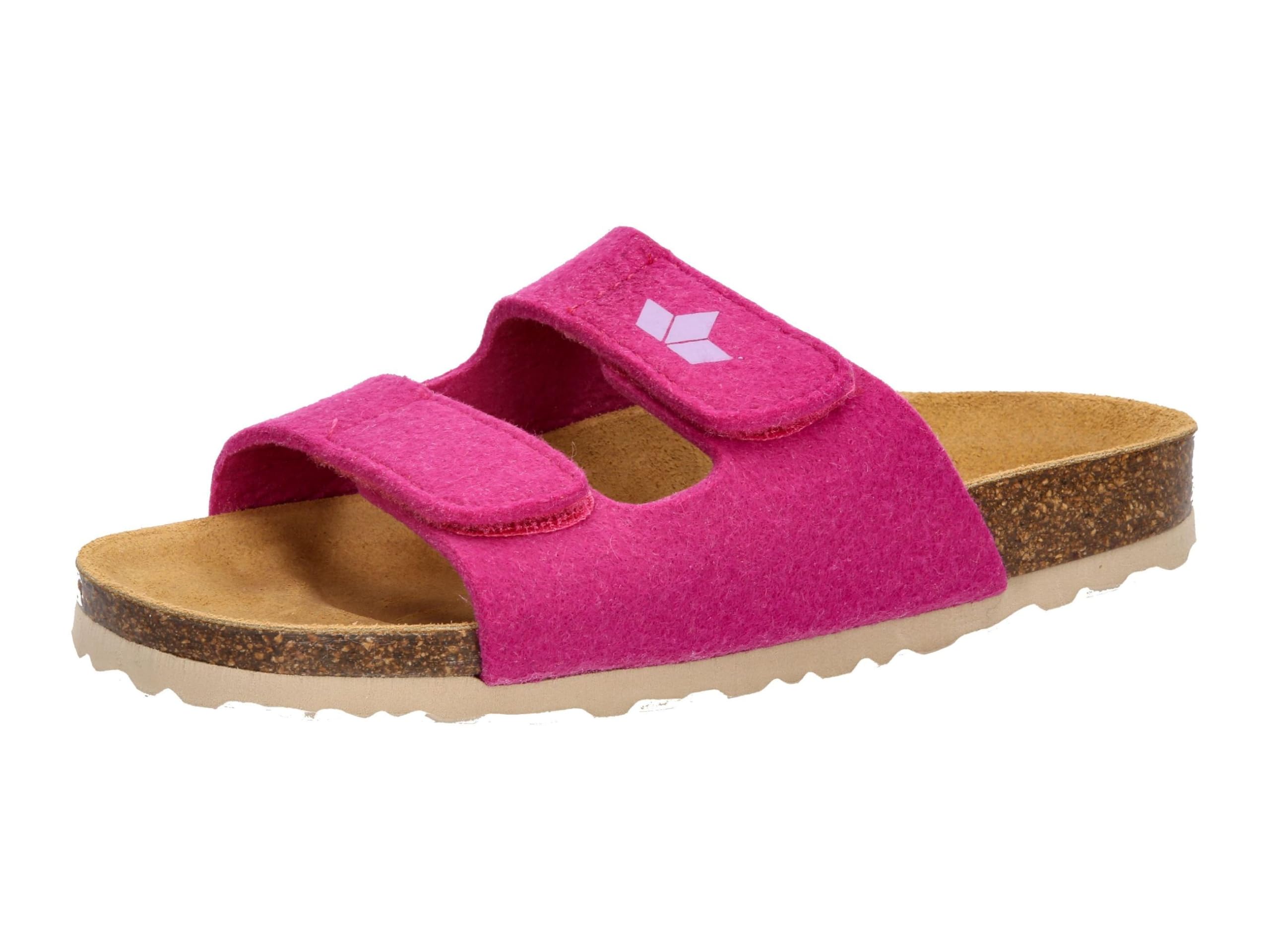 Lico Unisex Children's Bioline Mules, Bordeaux, 9.5 UK Child