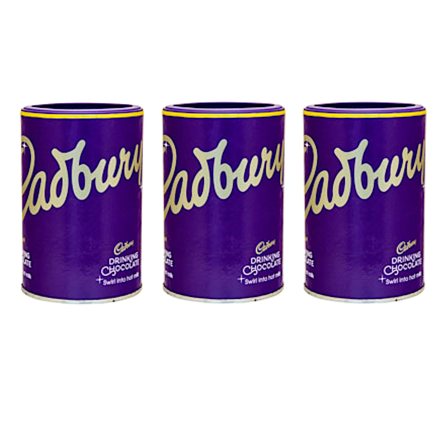 Rich and Creamy Hot Cocoa Mix - 3 pack Bundle - with 3 x 250g Cadbury Drinking Chocolate