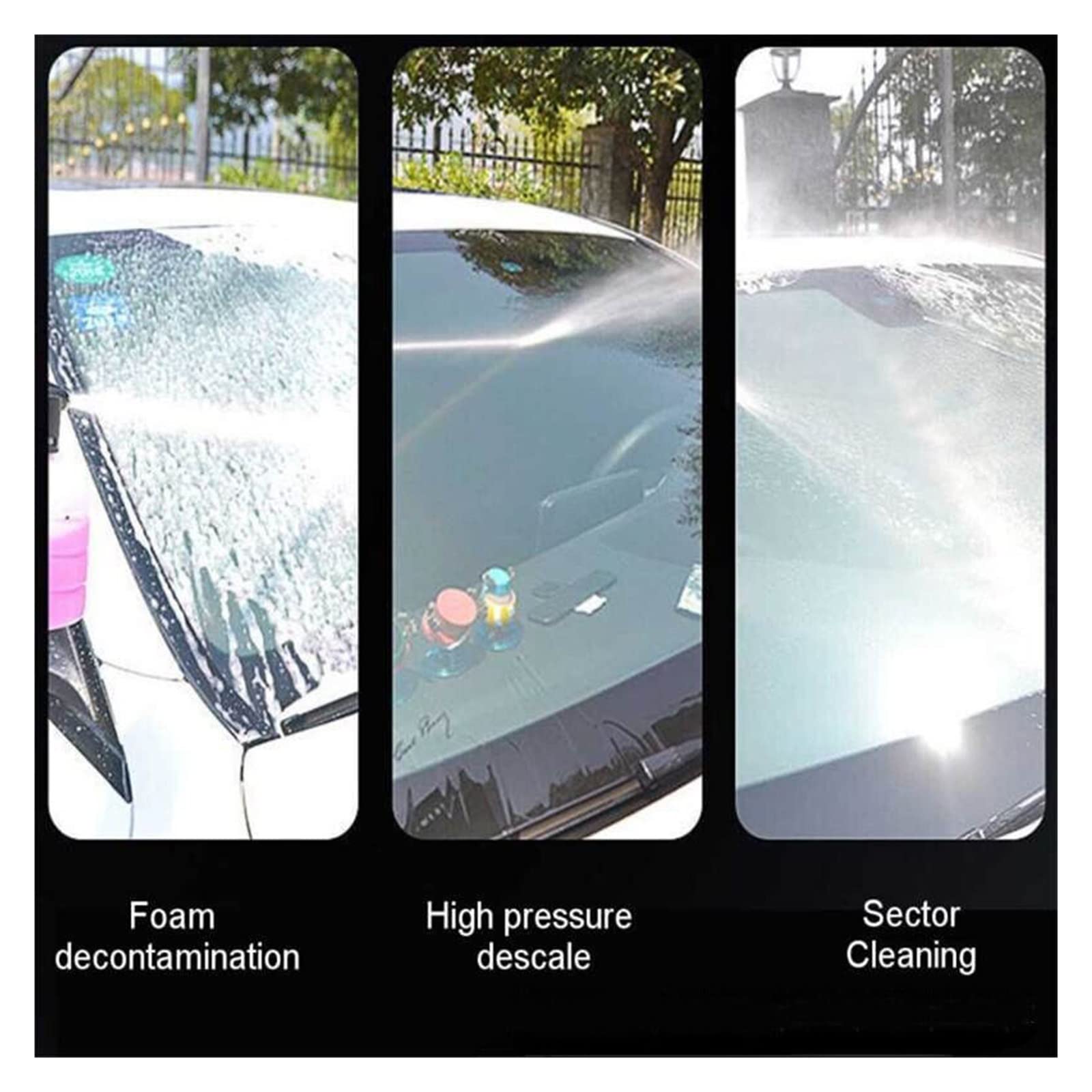 Idropulitrice Ad Alta Pressione Senza Fili Pistola Acqua Ricaricabile For Lavaggio Auto Da Giardino Regolabile For Batteria 36V,Resistente alla corrosione(2 batteries sets)