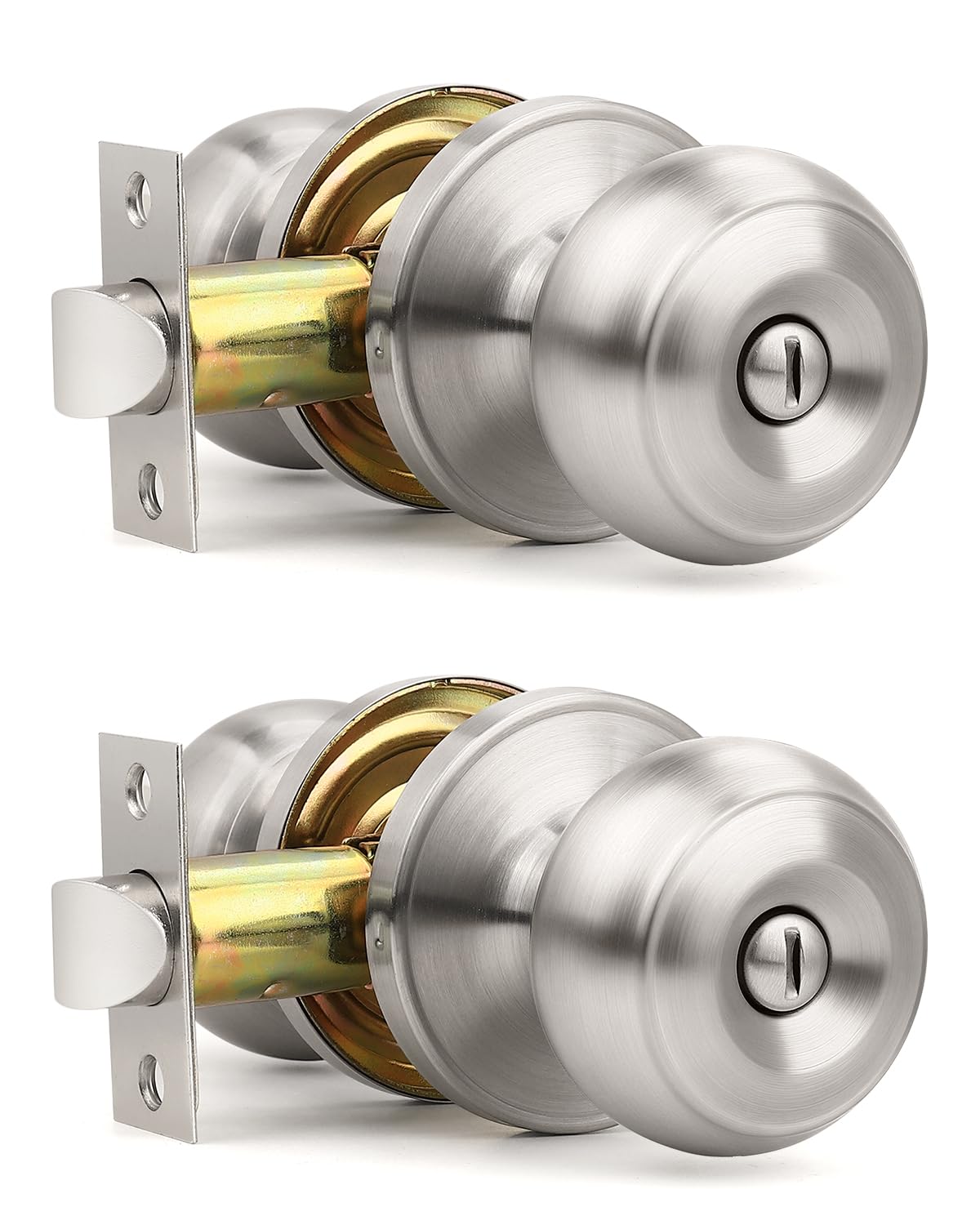 Matte Black Door Knobs - Keyless Privacy Locks -31