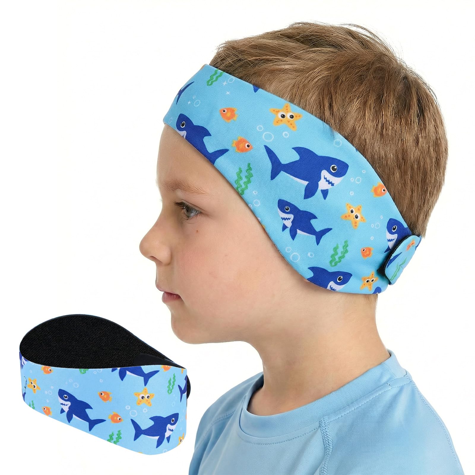 Gogokids Neoprene Swimming Headband for Kids & Youth, High Elasticity Waterproof Ear Protection Band, 1 Pack M