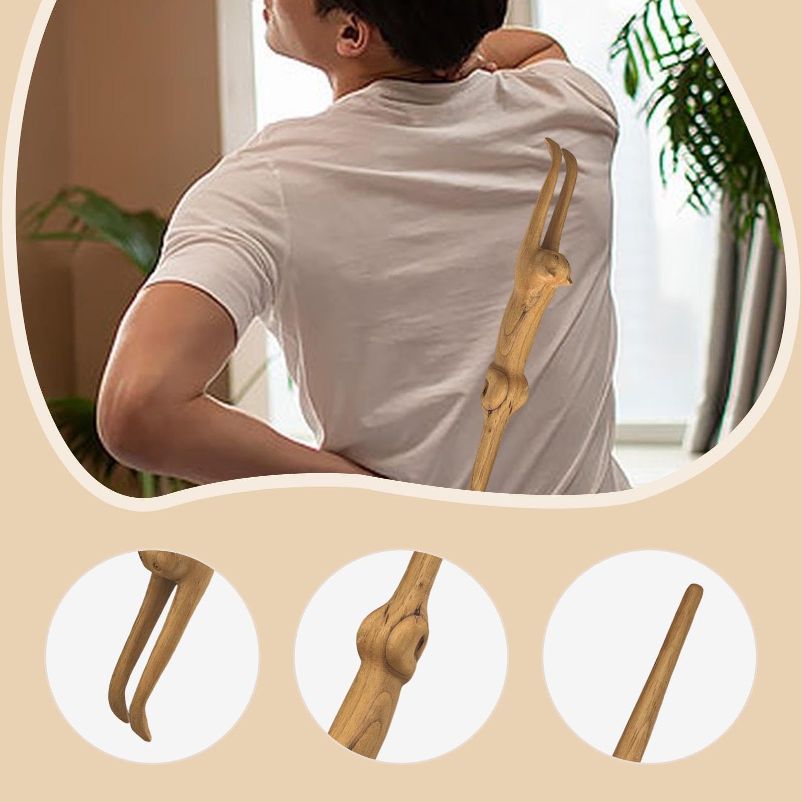 Rascador de Espalda con Mango Largo para Adultos, Ergonómico, 45 Cm (17,72 Pulgadas), Ideal para Hacer Cosquillas Y Rascarse de Estar O en