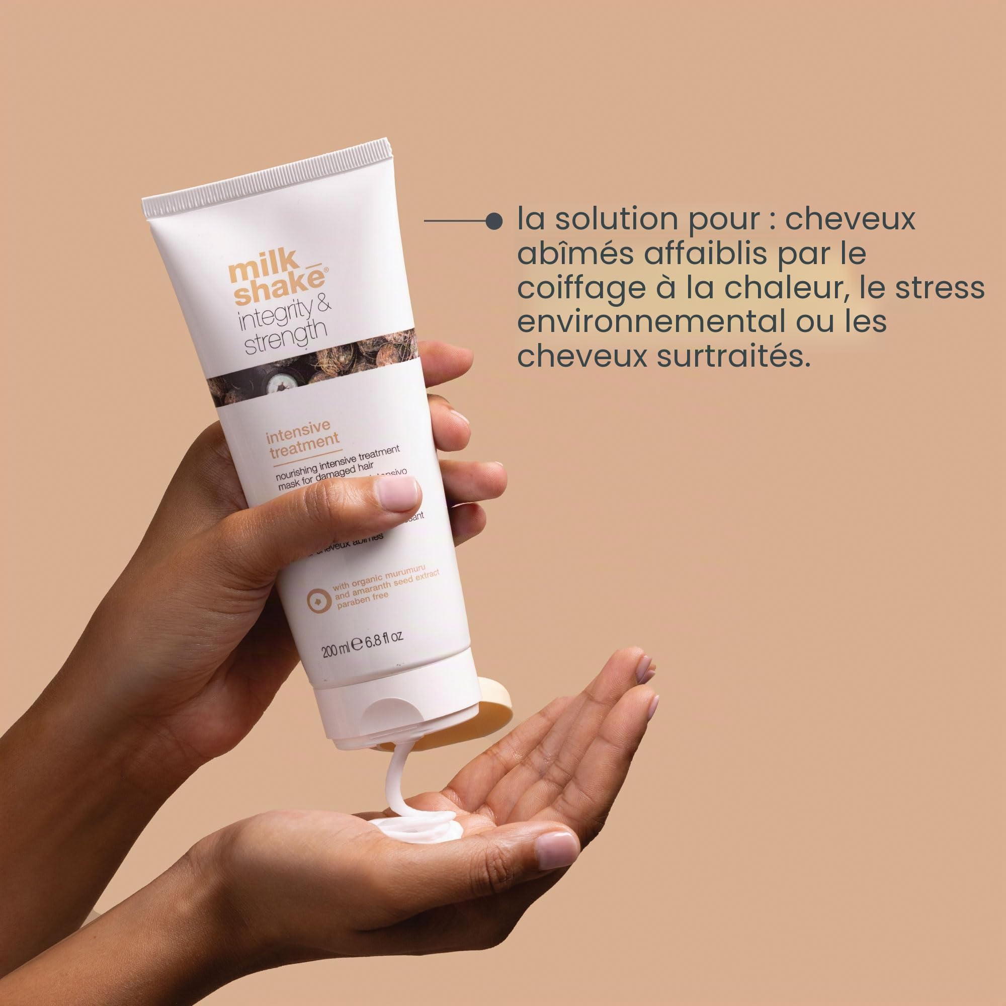 milk_shake | Integrity & strength Intensive Treatment 200 ml, Masque Nourrissant Soin Profond pour Tous Types de Cheveux