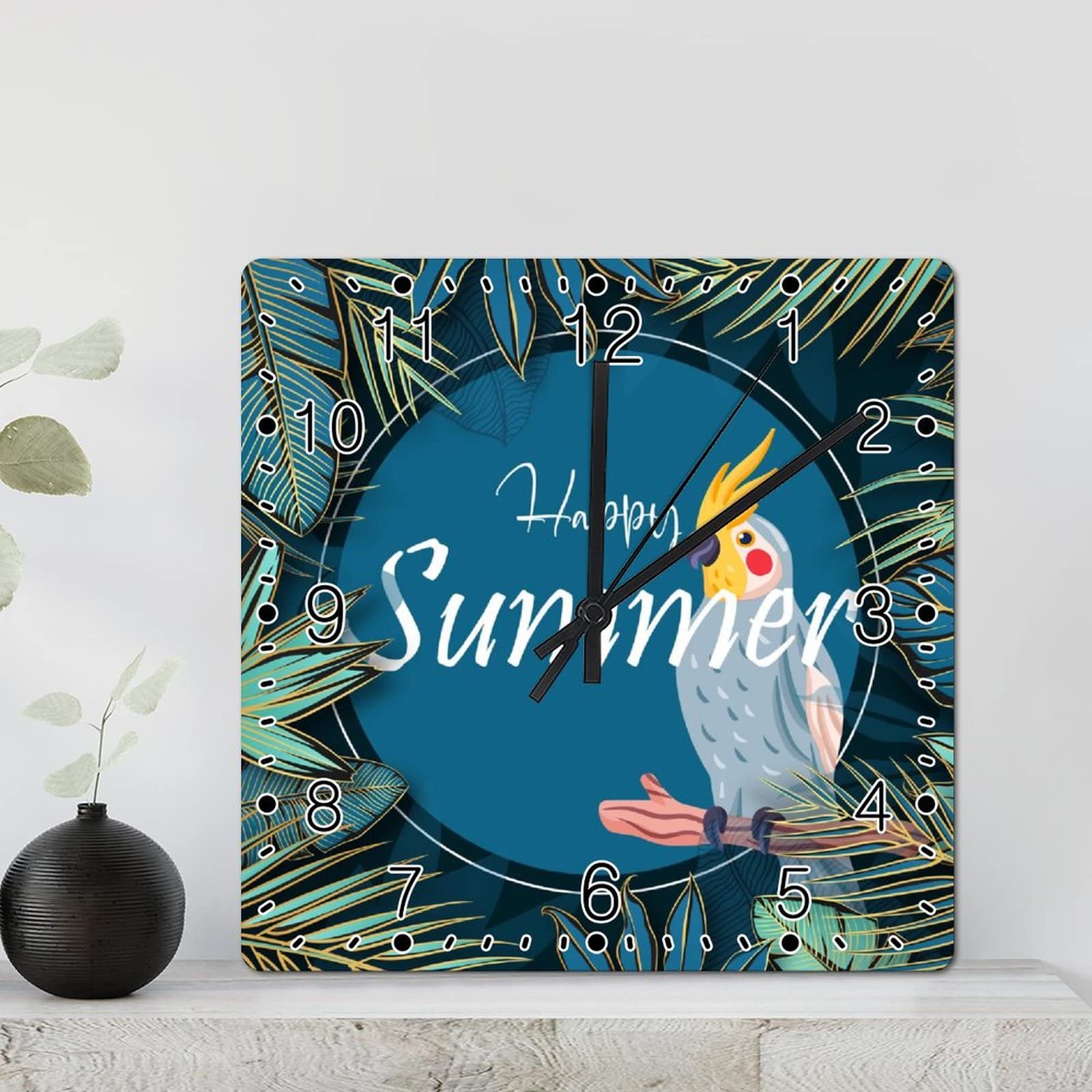 Horloge murale de 30,5 cm perroquet pour embellir la cuisine