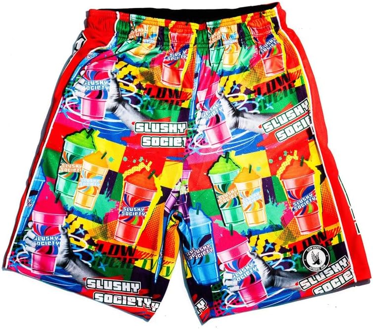 Flow Slushy Society Cake Boys Shorts - Kids Athletic - Basketball - Baseball - Hockey - Football - Lacrosse - Multi
