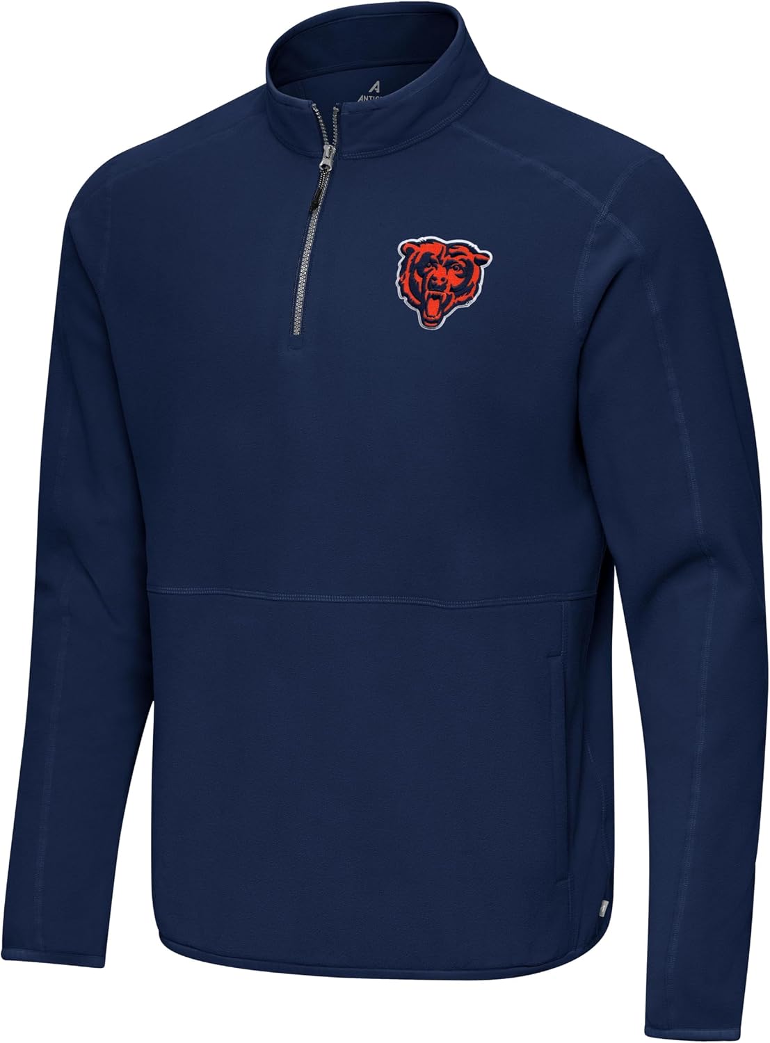 Antigua Men's Navy Chicago Bears Step Up Quarter-Zip Pullover