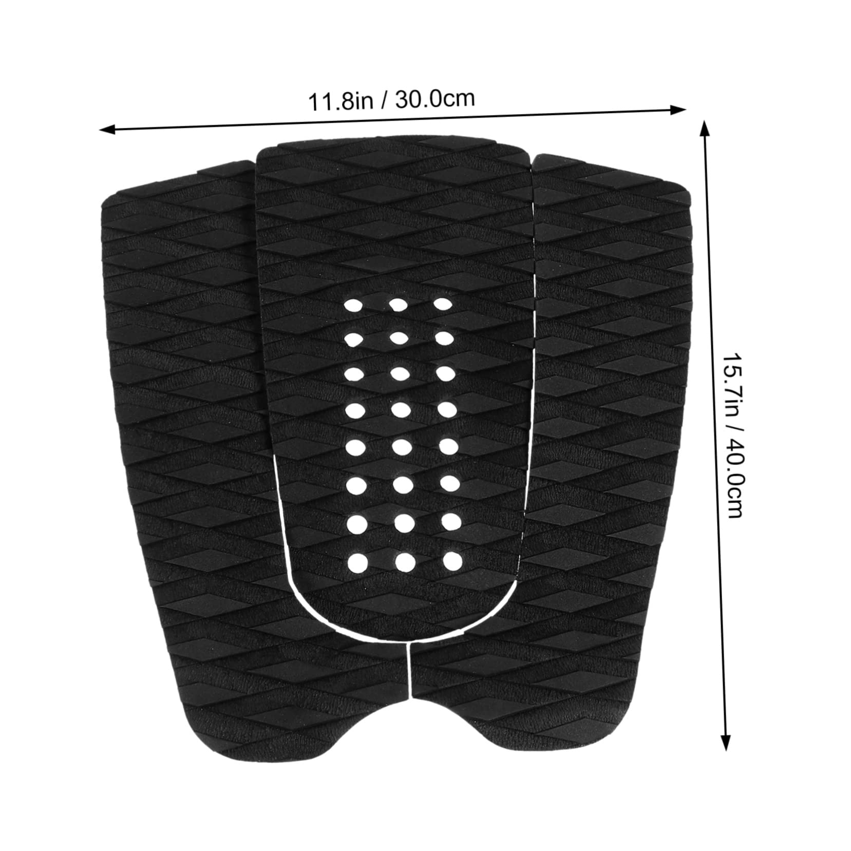 Mikikit 3Pcs Eva Surfboard Traction Pads Non Slip Deck Grips for Enhanced Stability for Surfboards Skimboards for Beginners Pros Lightweight Durable Design