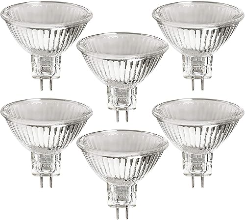 MR16 - Bombilla halógena de 12 V, lámpara reflectora regulable de 20 W, 12 V, para montaje en techo, luz de pista, paisaje, decorativo, interior,