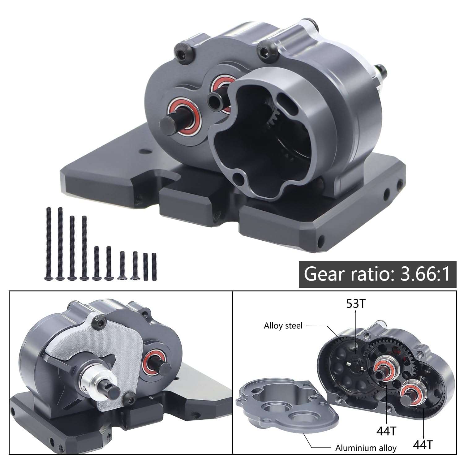 Amazon.com: FACCNOY Aluminium Overdrive Gearbox DLX LCG Trans OD-3