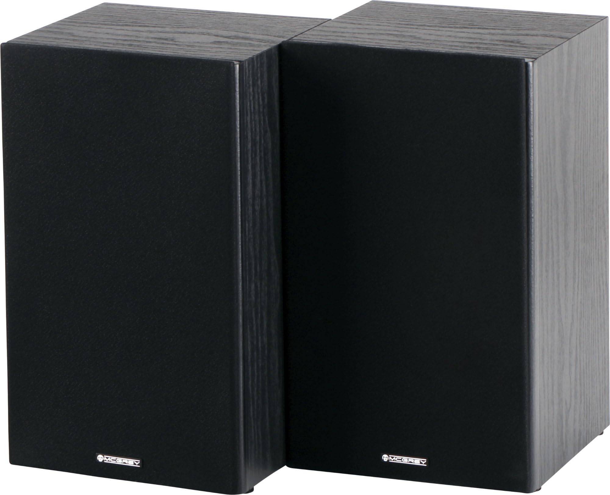 McGrey BSS-265 Paire denceintes Hi-FI 6,5" - Enceintes Hi-FI compactes à 2 Voies avec 80?W RMS / 150?W crête, woofer 6,5" et Tweeter 0,5" pour Un Son stéréo et Un Montage Mural - Noir