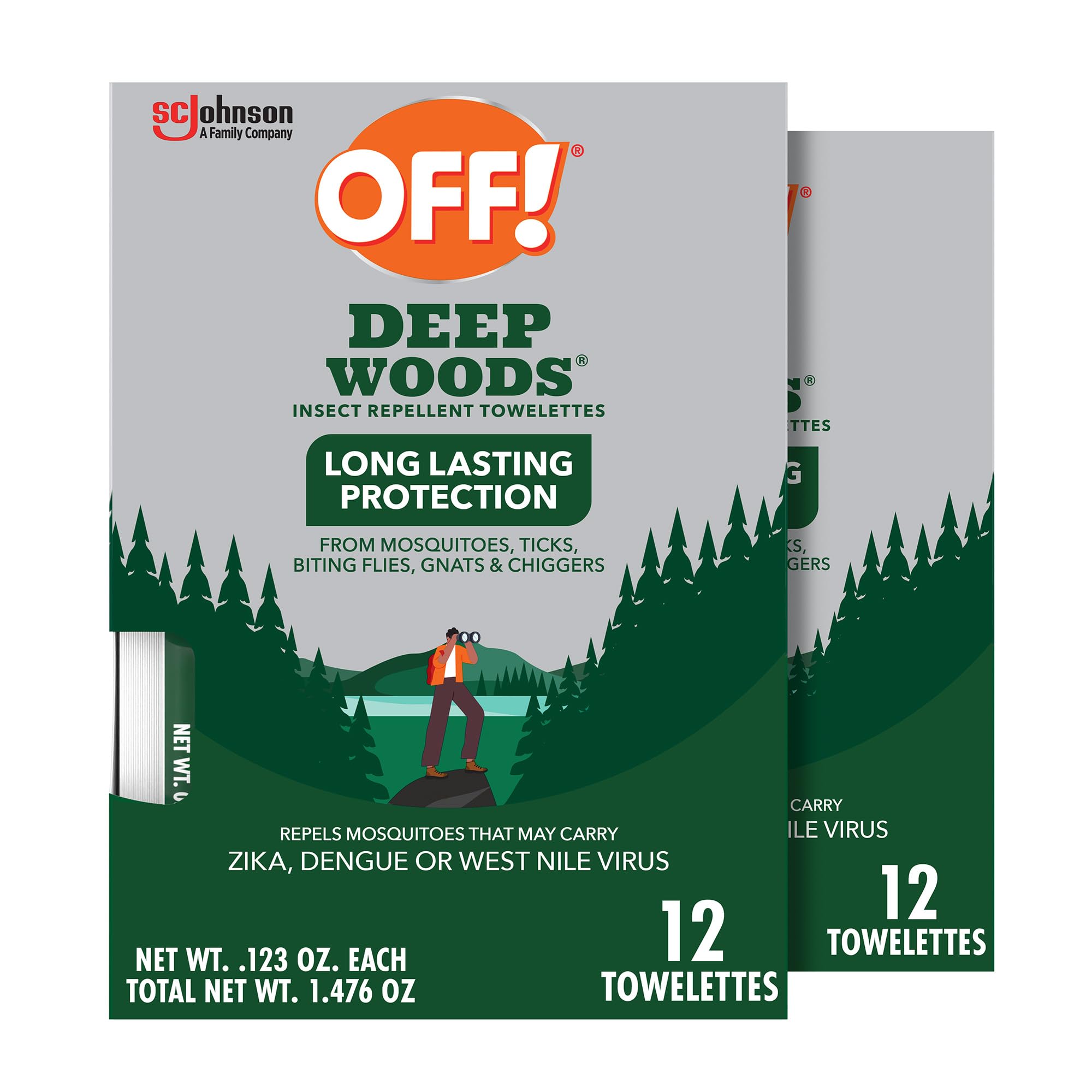 OFF! Deep Woods Insect Repellent Towelettes