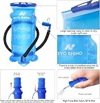 N NEVO RHINO Sac à dos d'hydratation, 18L Sac à dos de randonnée polyvalent avec 3L Paquet d'hydratation isotherme pour les randonnées à vélo