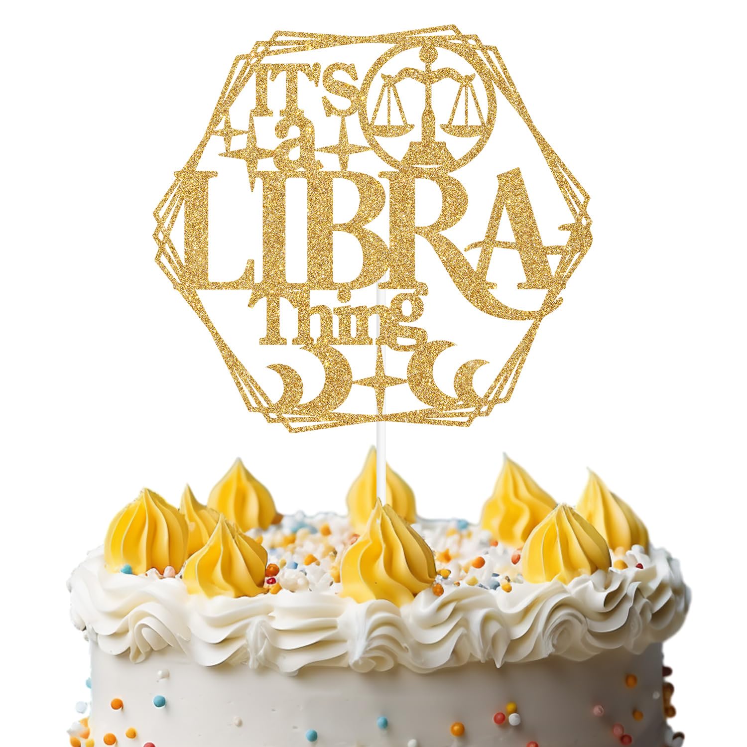 It's a Libra Thing Cake Topper, Big Libra Energy, LIBRA Baddie, 12 Zodiac Constellations Birthday Party Decorations