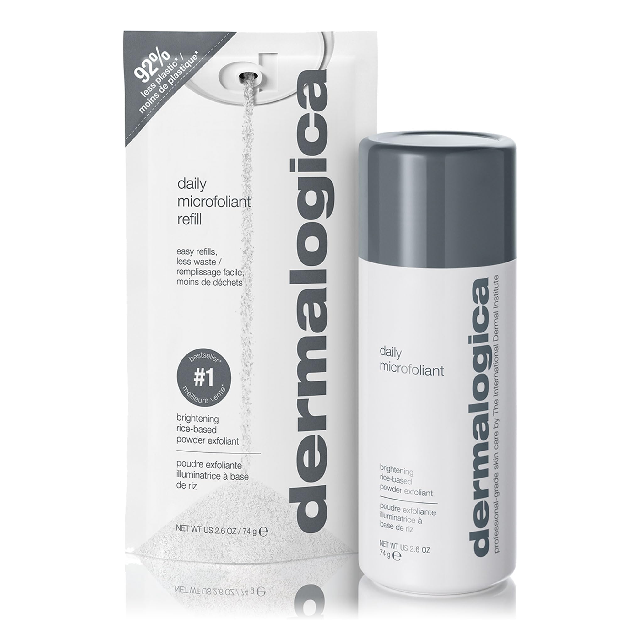 DermalogicaDaily Microfoliant, Face Exfoliator Scrub Powder with Salicylic Acid and Papaya Enzyme, Achieve Brighter, Smoother Skin Daily