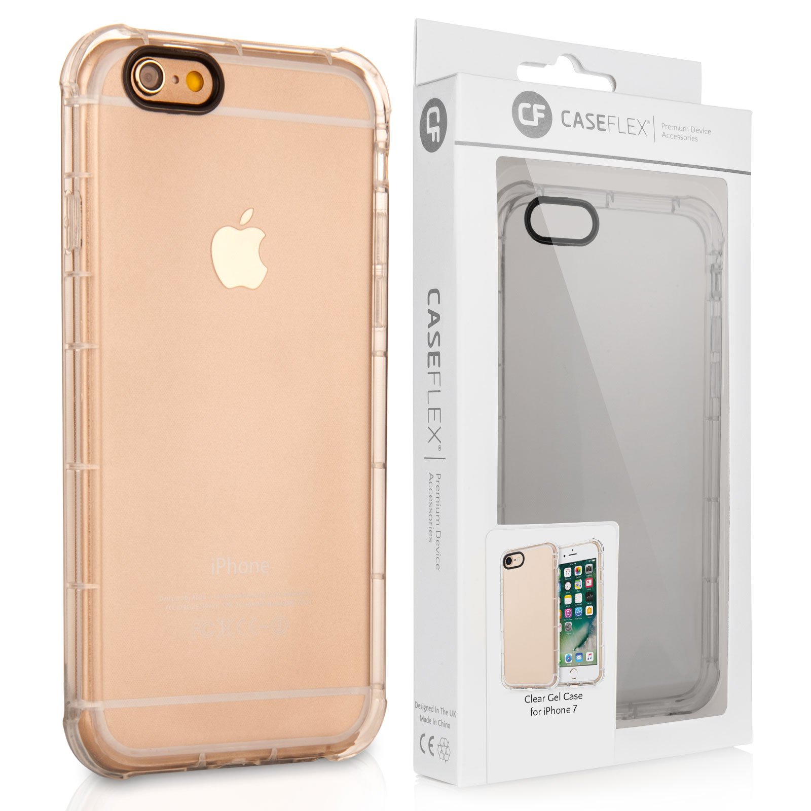 iPhone 6S / 6 Case, by Caseflex [Slim Line & Lightweight] Soft Flexible [TPU Clear] Protective Cover - Exact Fit for iPhone 6S / 6