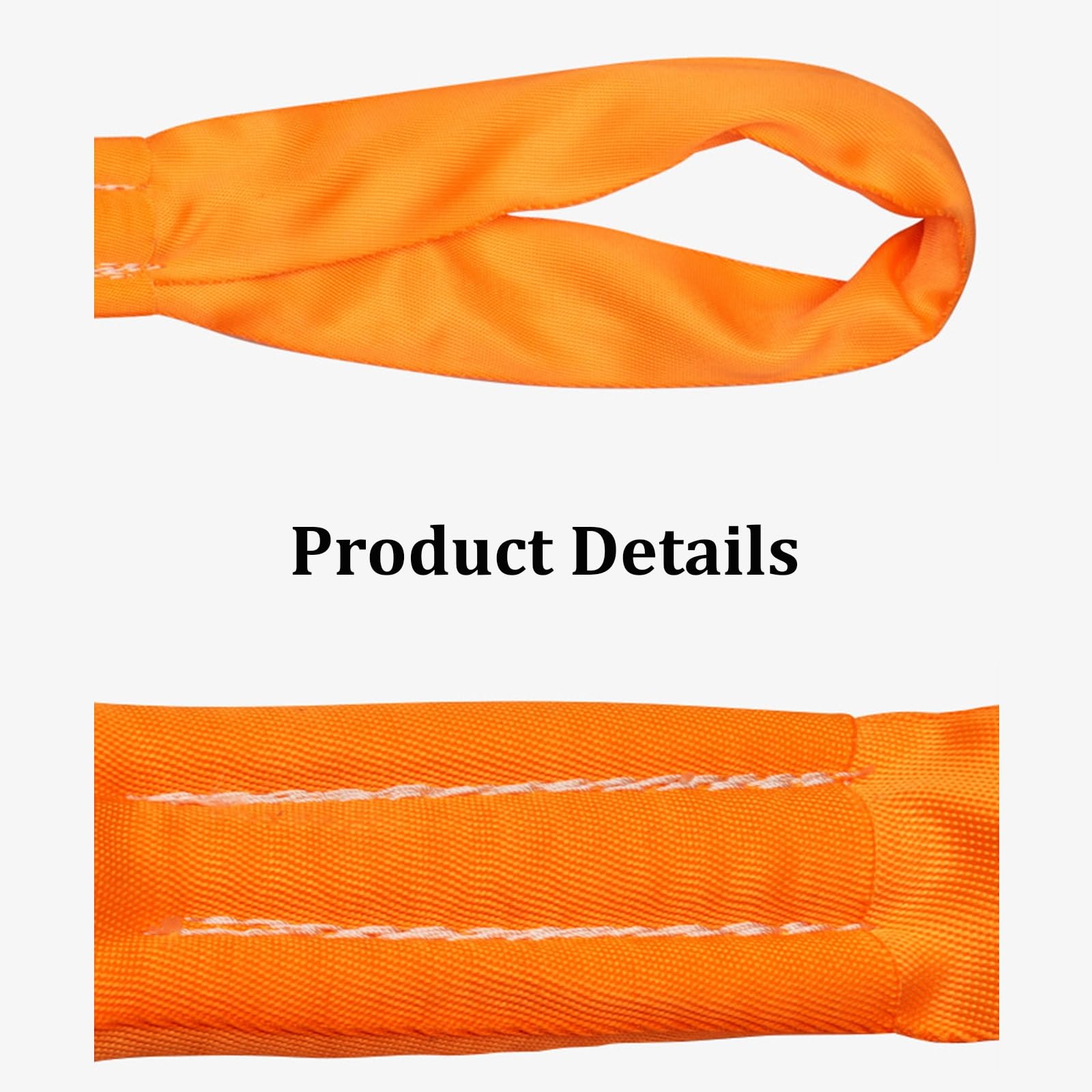 Rundschlinge, Hebebänder zum Heben Schwerer Lasten, 8 Tonnen Tragfähigkeit, Polyester-Rundschlinge, hochfeste Polyester-Hebebänder für sicheres Heben und Schleppen(6m)