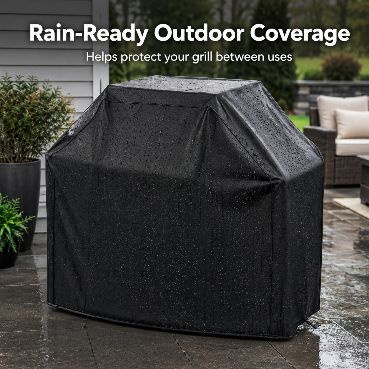 Funda Barbacoa para Campingaz El Prado/Figari 2012-2014, 210D Oxford Cubierta BBQ de Parrilla, Exterior Impermeable Protección UV Anti-Viento con Cordón