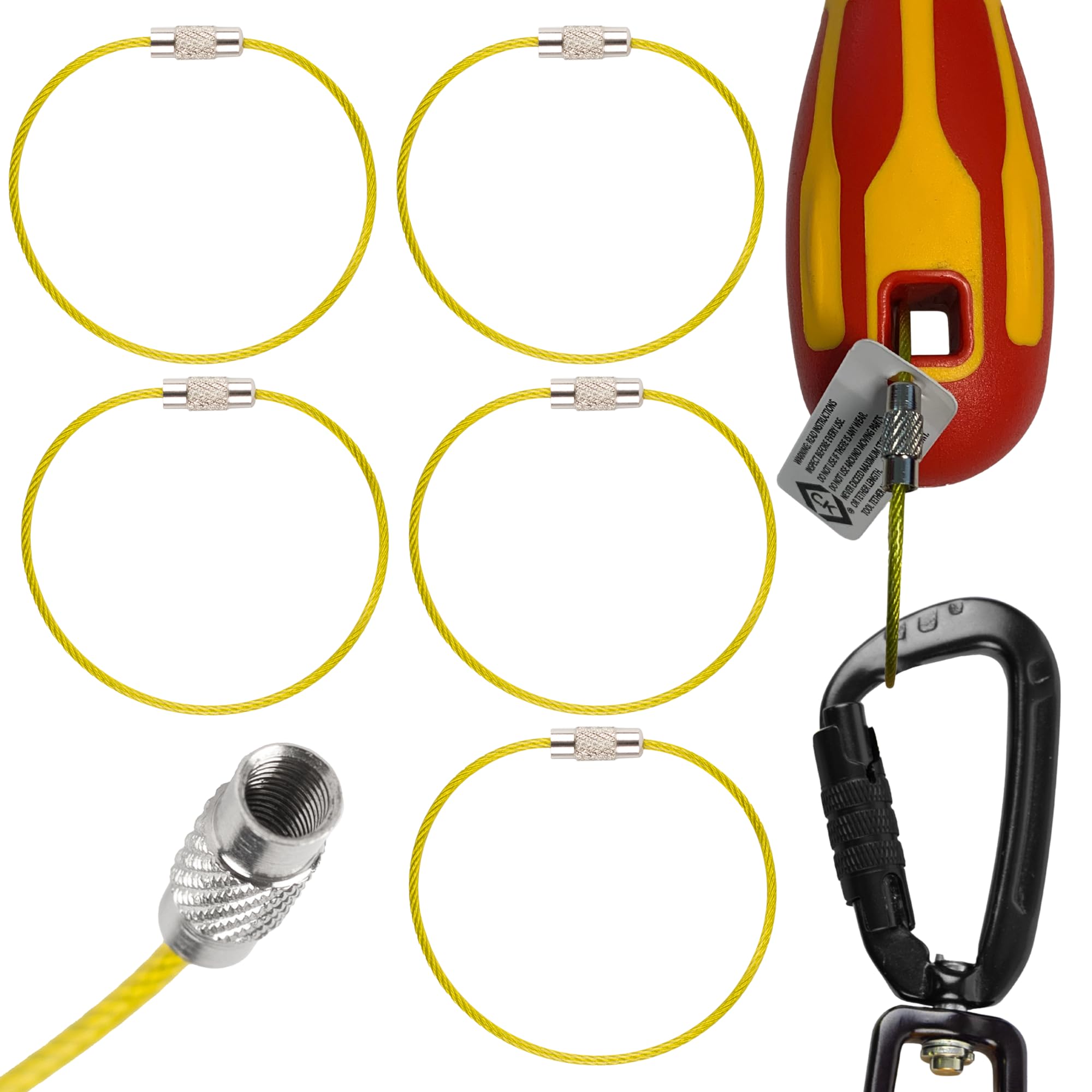 CK T8006 Hand Tool Tether Ring 1KG Max Working At Height - Pack of 5