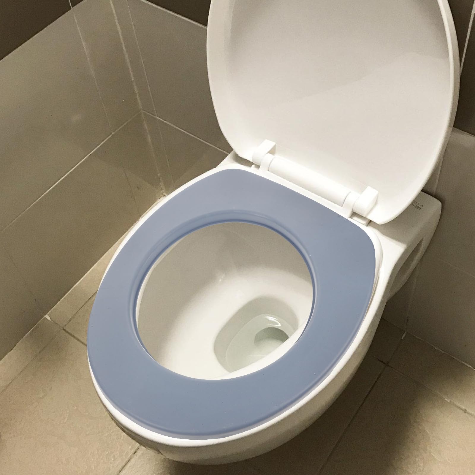 Didiseaon Toilettensitzbezug Waschbarer aus Pvc mit Warmem Sitzkomfort Stylischer und Praktischer Toilettensitzbezug für Reisen und Outdoor Aktivitäten für Mobile Toiletten