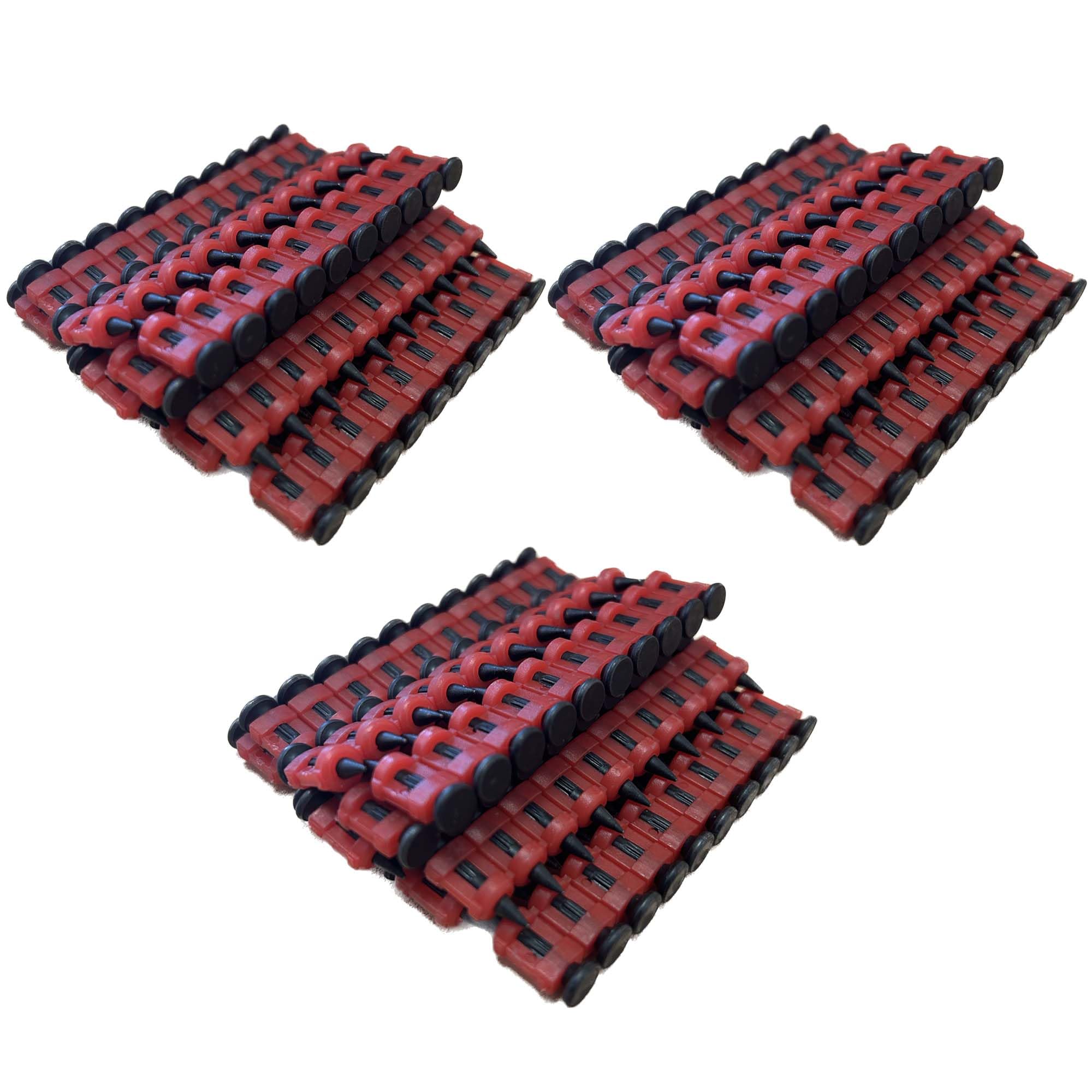 Clavos de hormigón premium 17 mm/diámetro de 2,6 mm para clavadoras, revistas, 3000 unidades, acero al carbono galvanizado, fijación de acero, hormigón HB42-17