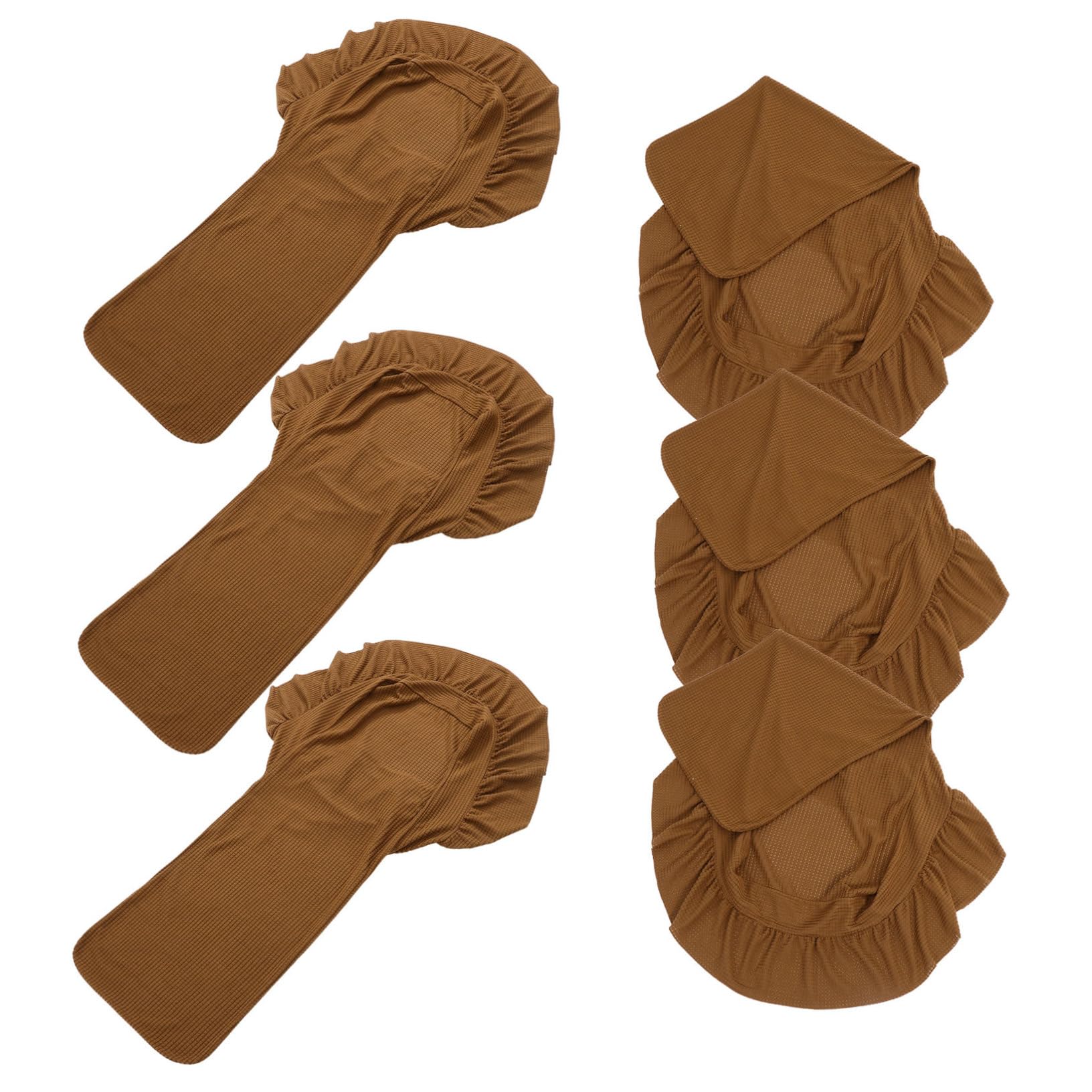 Housse de chaise élastique de remplacement Alipis pour rénover un siège usé, lot de 6