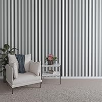 Vista 135 de Ekena Millwork Kit de panel de pared de listones de madera ajustables de 47 pulgadas de alto x 3/8 pulgadas de alto, con listones de 2 pulgadas