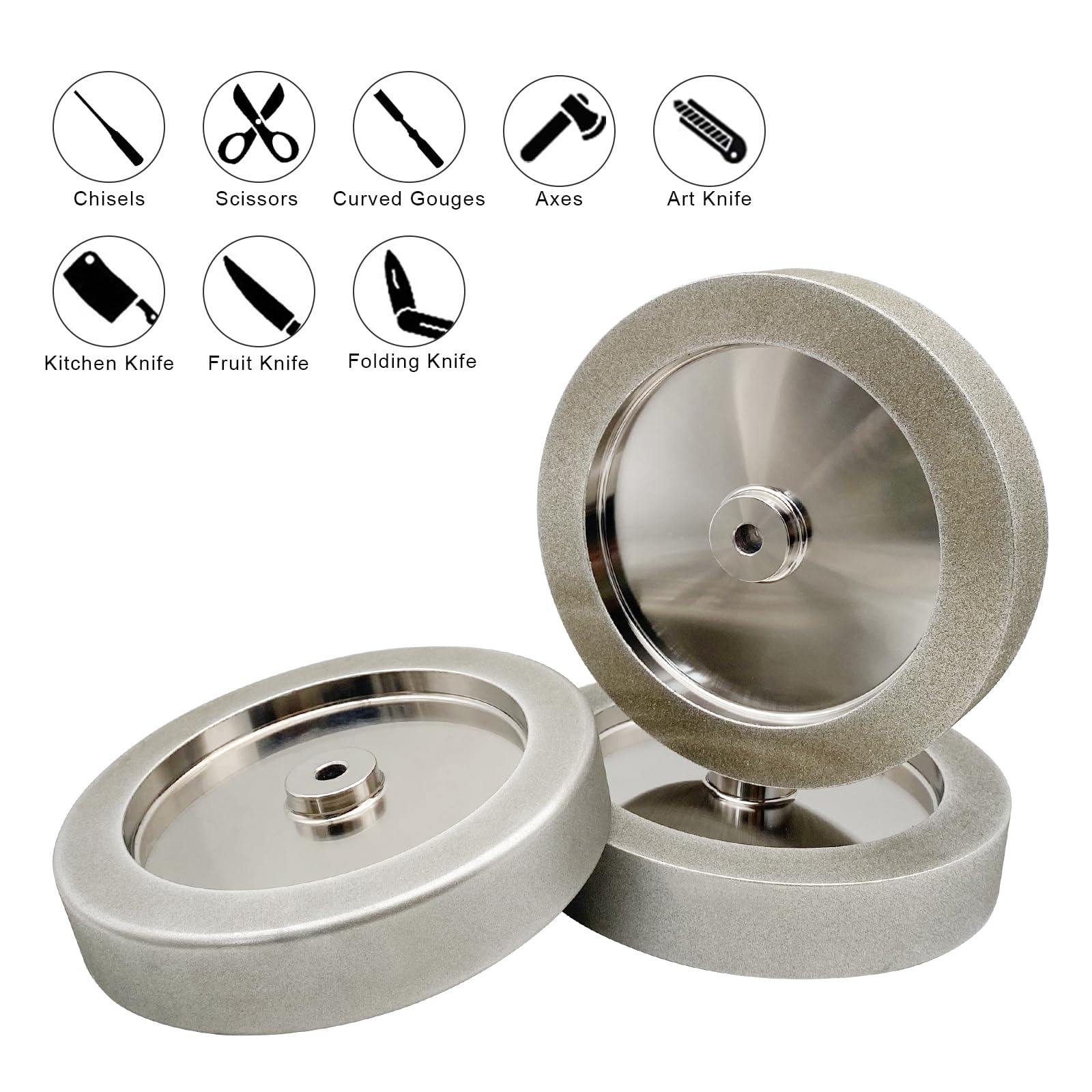 CBN Schleifscheibe für T8 T7 Nassschleifmaschine 250mm*50mm*12mm (Filet, 400 Körnung)