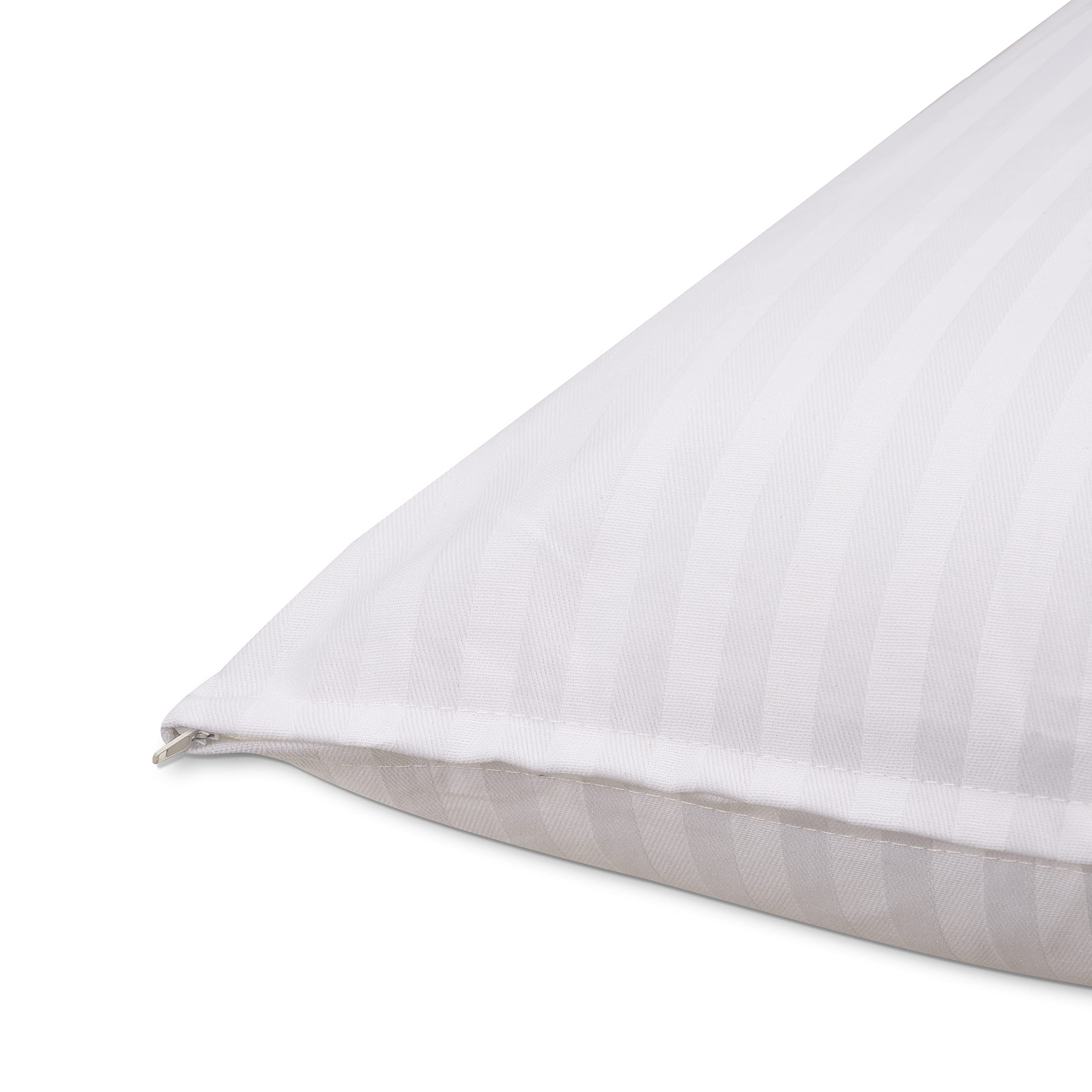DECASATEXTIL®- Almohada para un Descanso de Calidad, con Funda cutí, núcleo de Fibra Hueca siliconada de Alta Densidad, indeformable, Lavable, hipoalergénica.-Pack 2-40 X 90cm