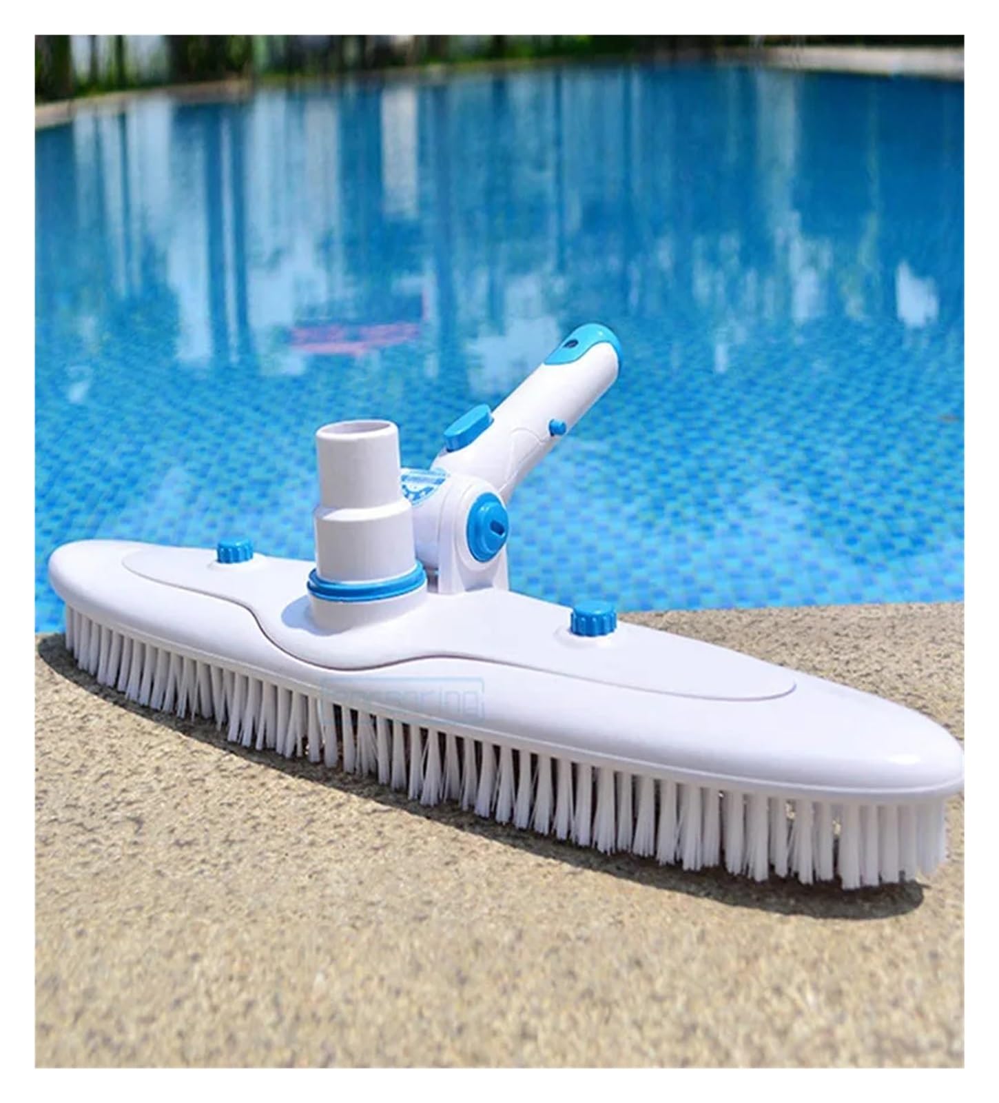 Schwimmbad-Reinigungsbürste, Wand-Boden-Saug-Vakuumkopf-Reinigungsbürsten, Verstellbarer Griff, Algenwäscher-Werkzeug
