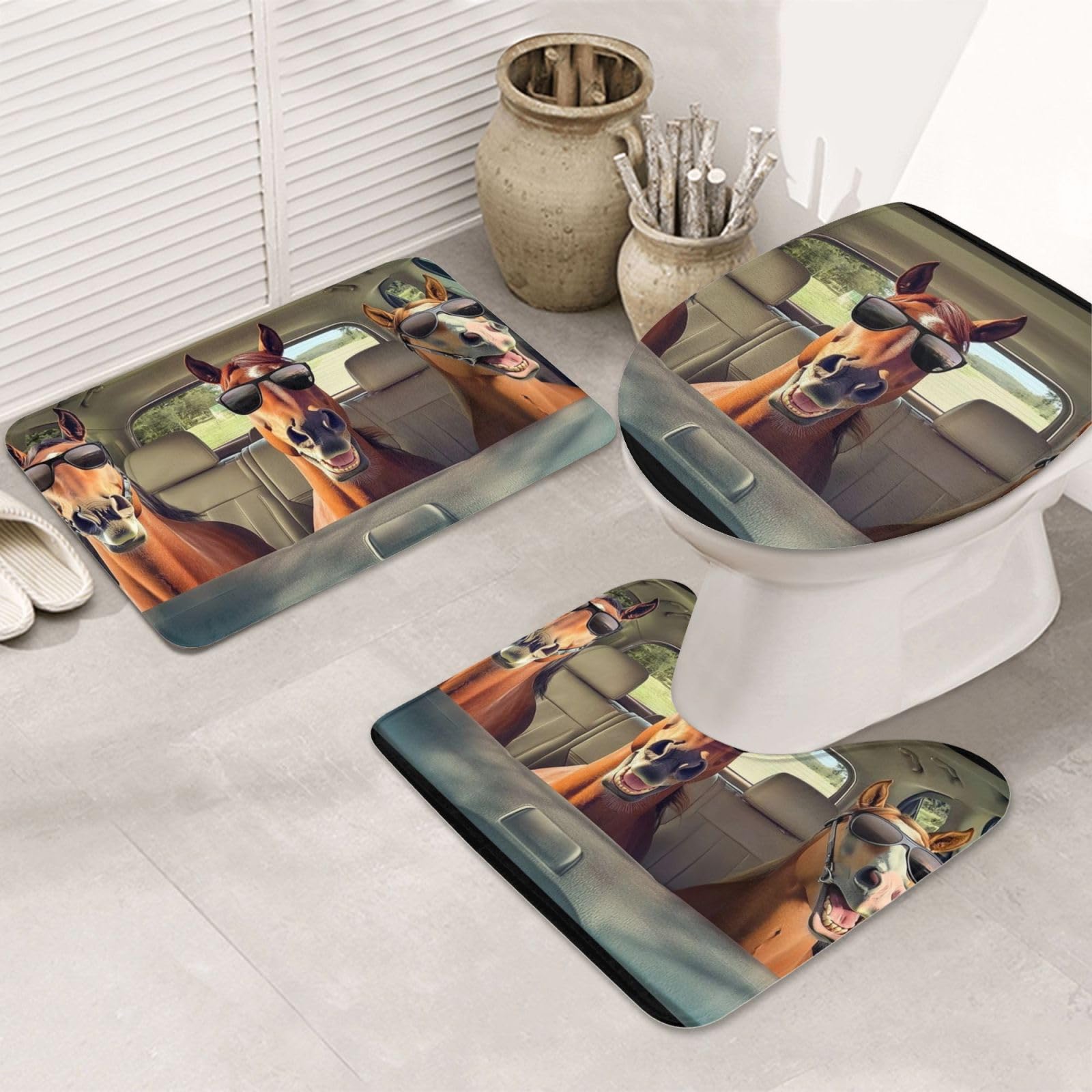 Alfombrilla de baño de microfibra suave lavable a máquina con base de seguridad